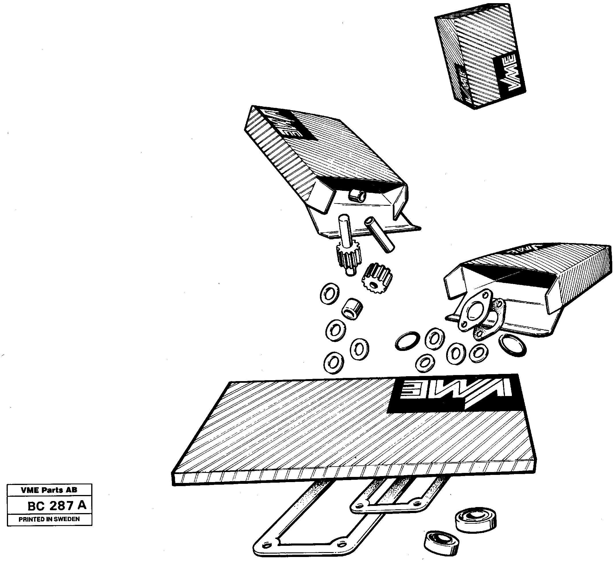 Схема запчастей Volvo A25C - 10919 Ремкомплект двигателя A25C VOLVO BM VOLVO BM A25C SER NO - 10256/ - 60911