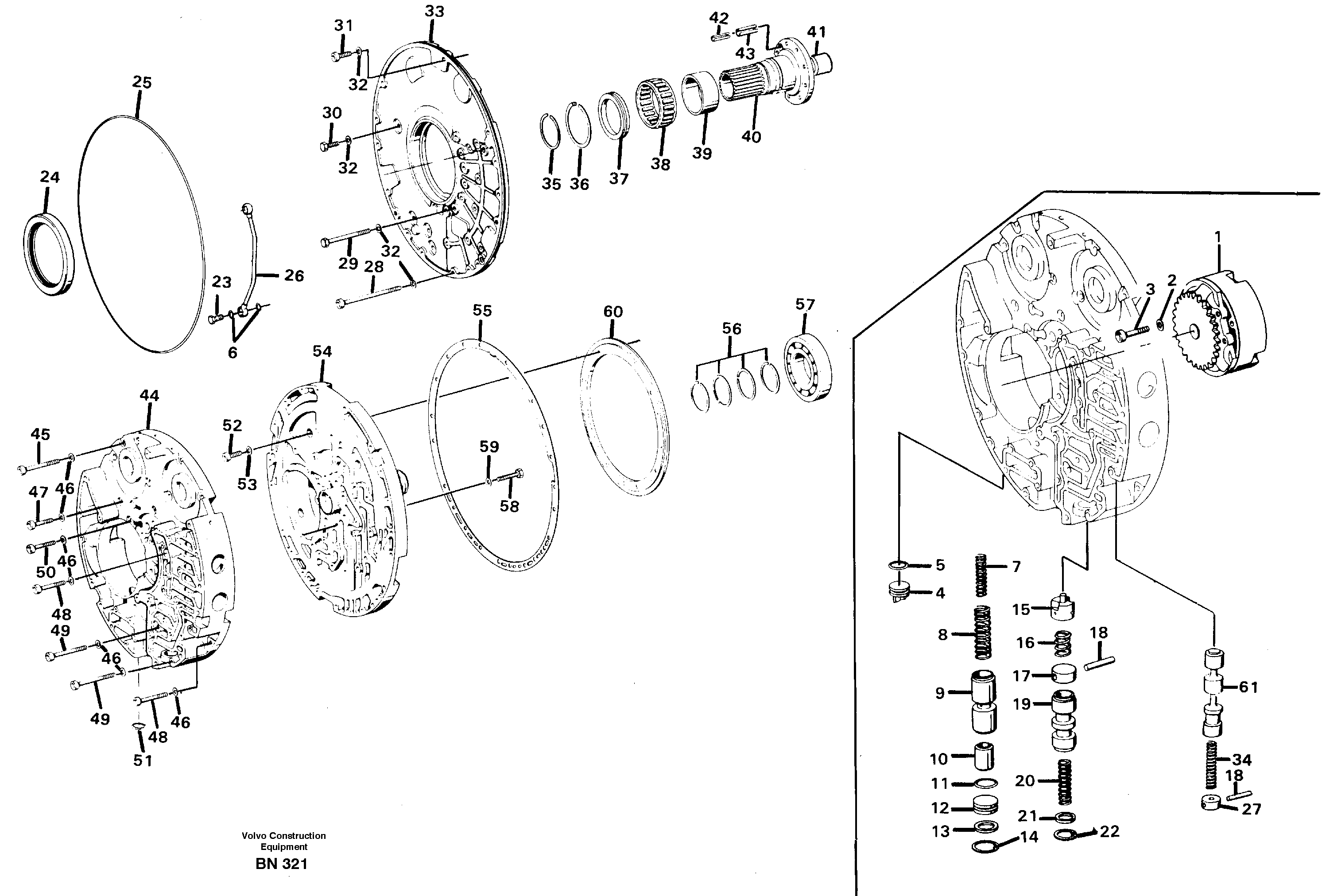 Схема запчастей Volvo A25C - 55156 Oil distributor A25C