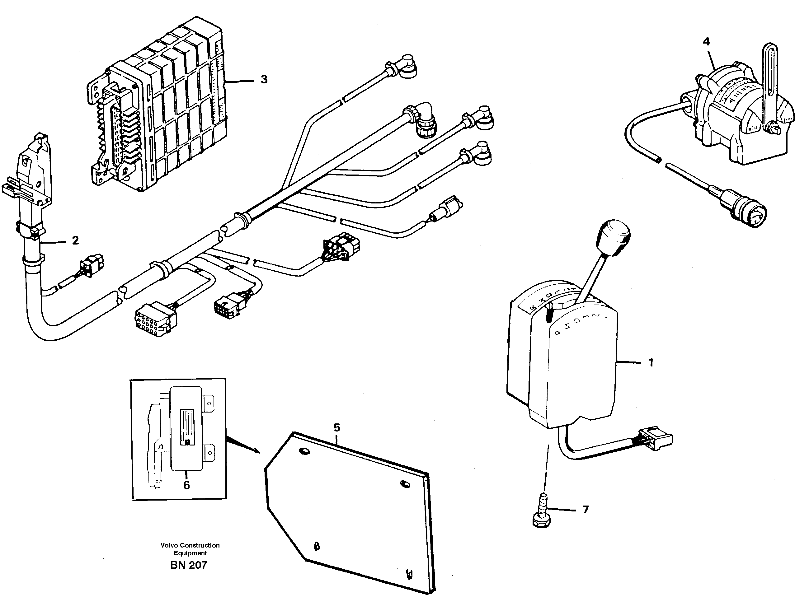 Схема запчастей Volvo A25C - 12174 Peripherie parts A25C