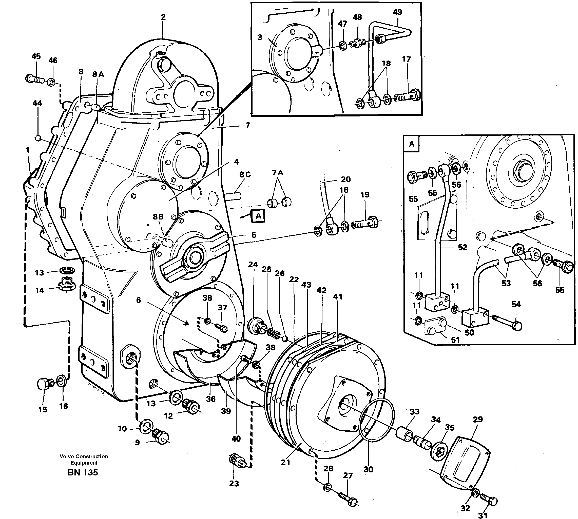 Схема запчастей Volvo A25C - 34714 Drop box A25C