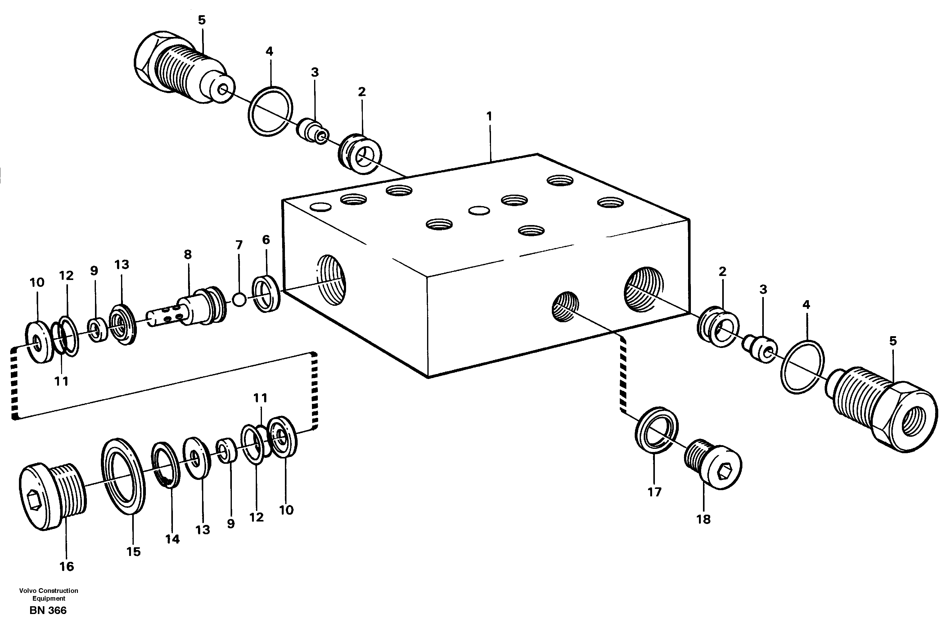Схема запчастей Volvo A25C - 16596 Air valve A25C