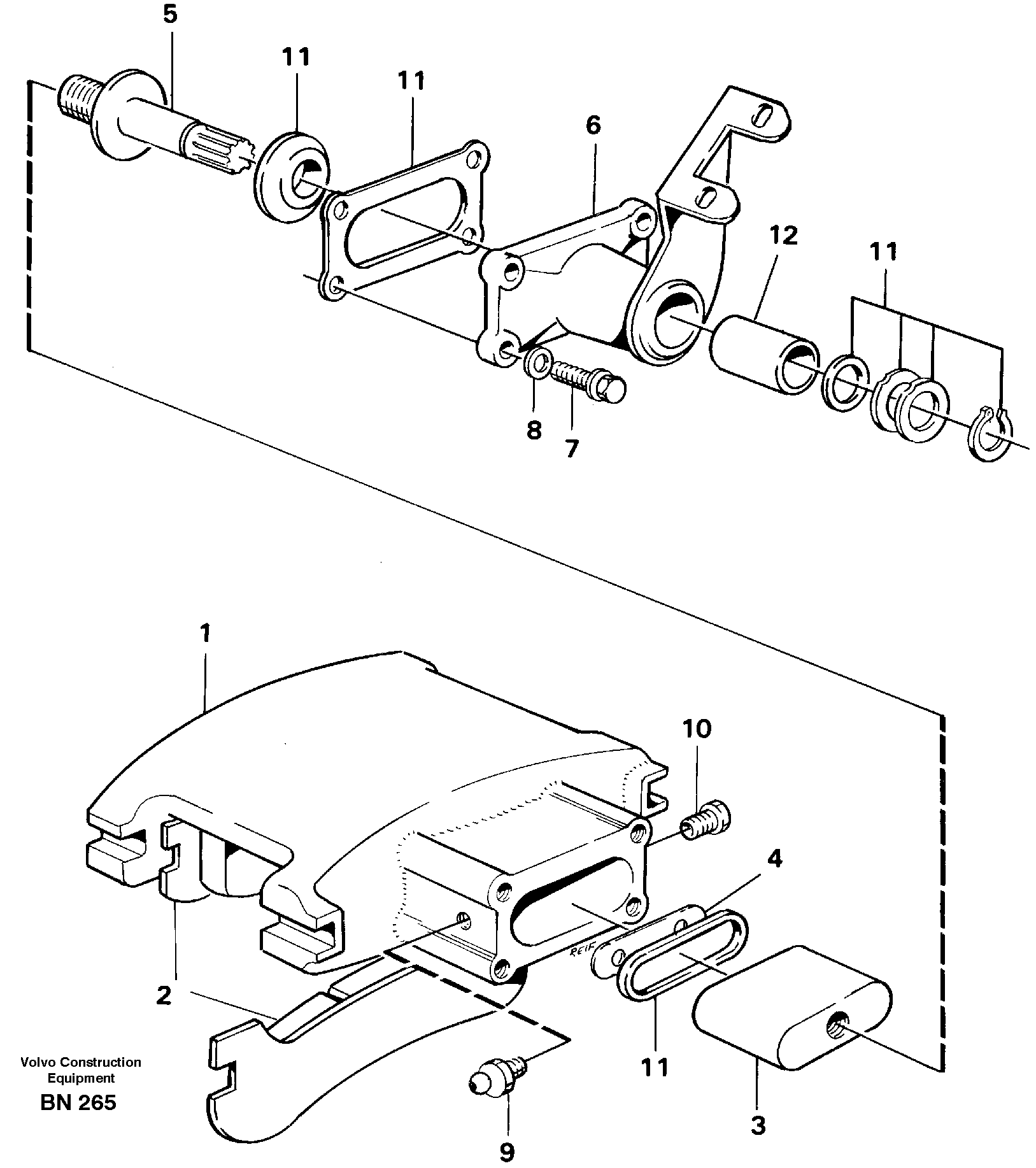 Схема запчастей Volvo A25C - 23445 Parking brake A25C