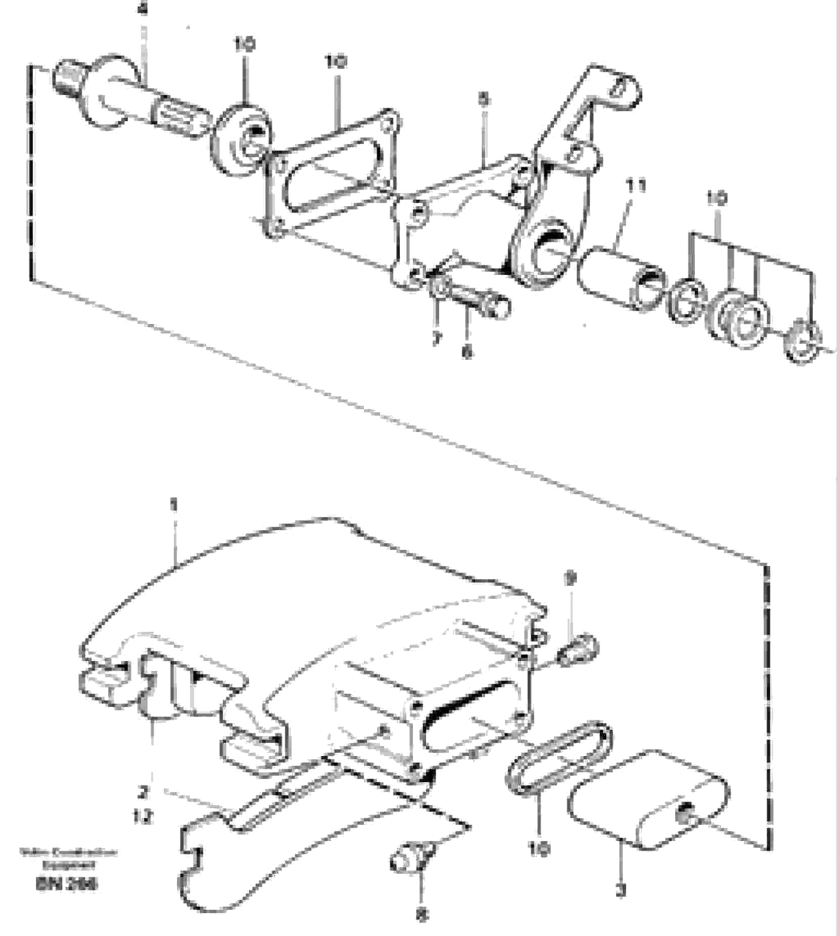 Схема запчастей Volvo A25C - 23446 Parking brake A25C