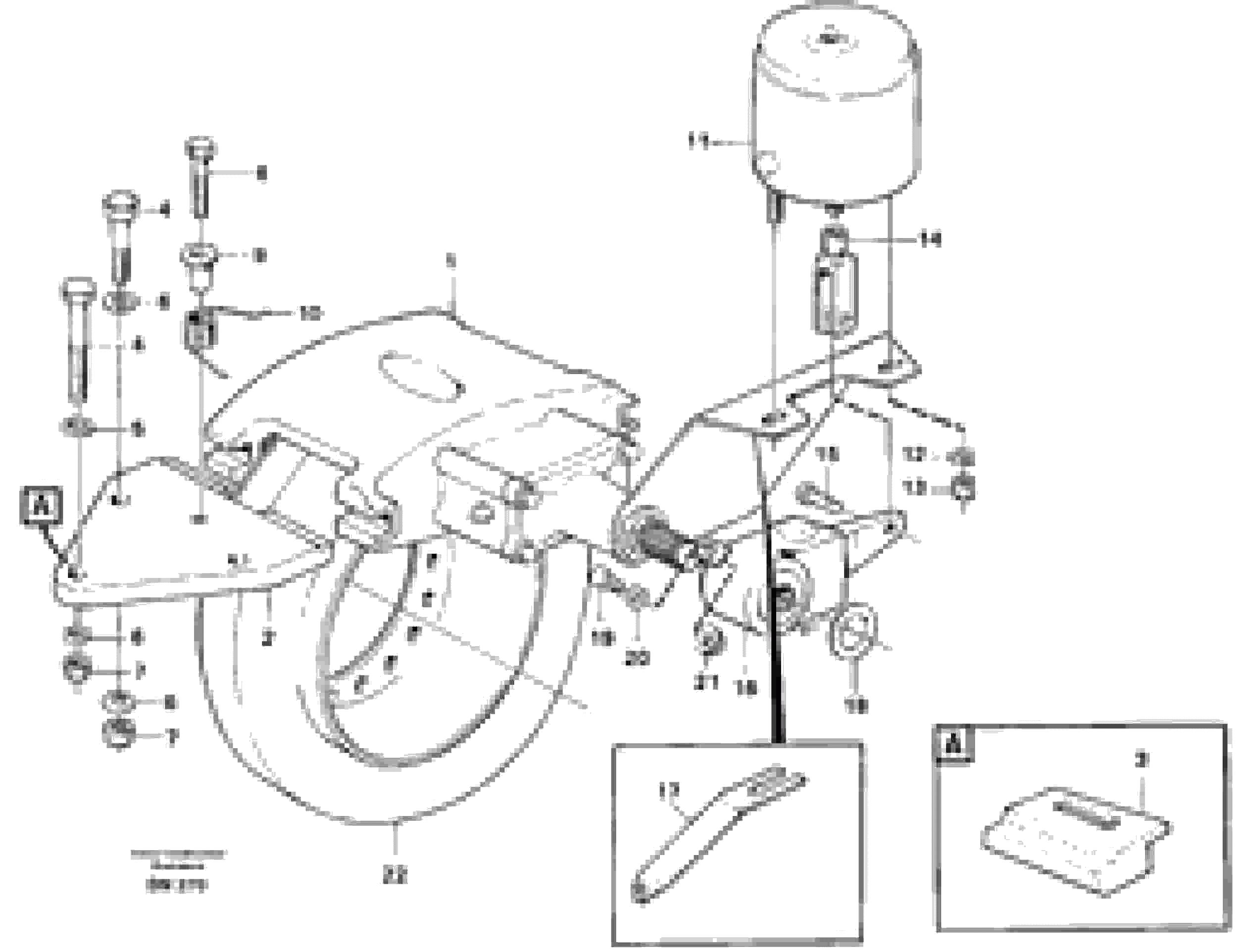 Схема запчастей Volvo A25C - 86801 Universaljoint brake A25C