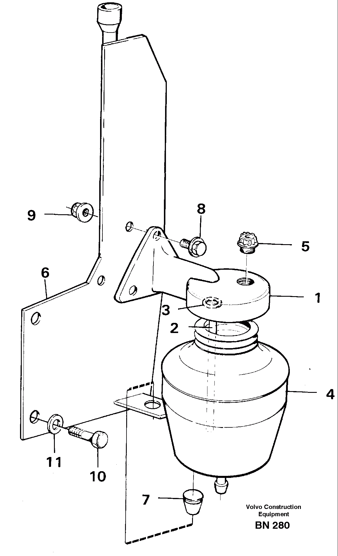 Схема запчастей Volvo A25C - 31831 Anti-freeze reservoir A25C