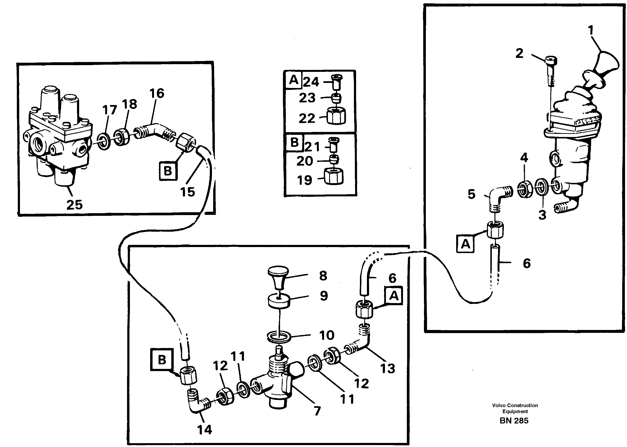 Схема запчастей Volvo A25C - 64293 Blocking valve, Parking brake A25C