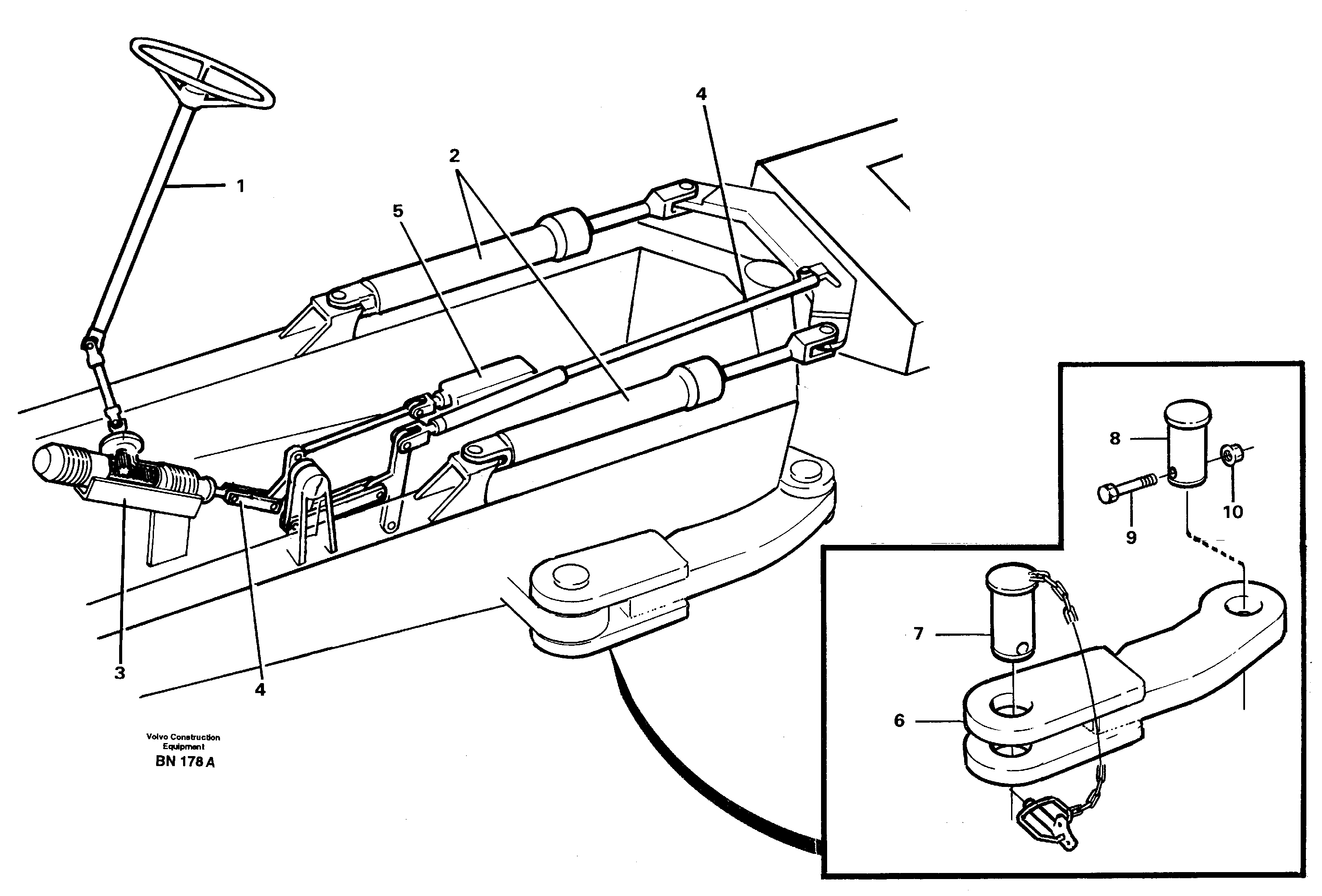 Схема запчастей Volvo A25C - 89310 Рулевая система A25C