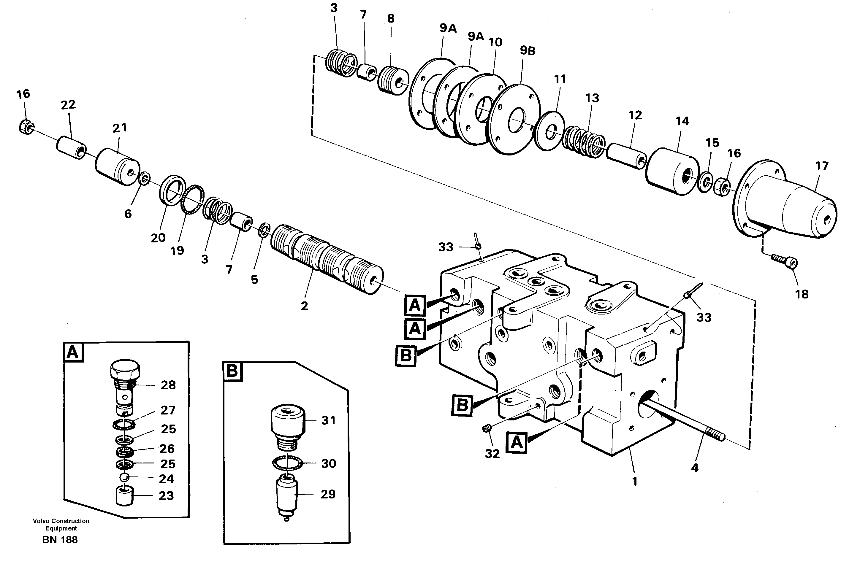 Схема запчастей Volvo A25C - 21883 Steering unit A25C