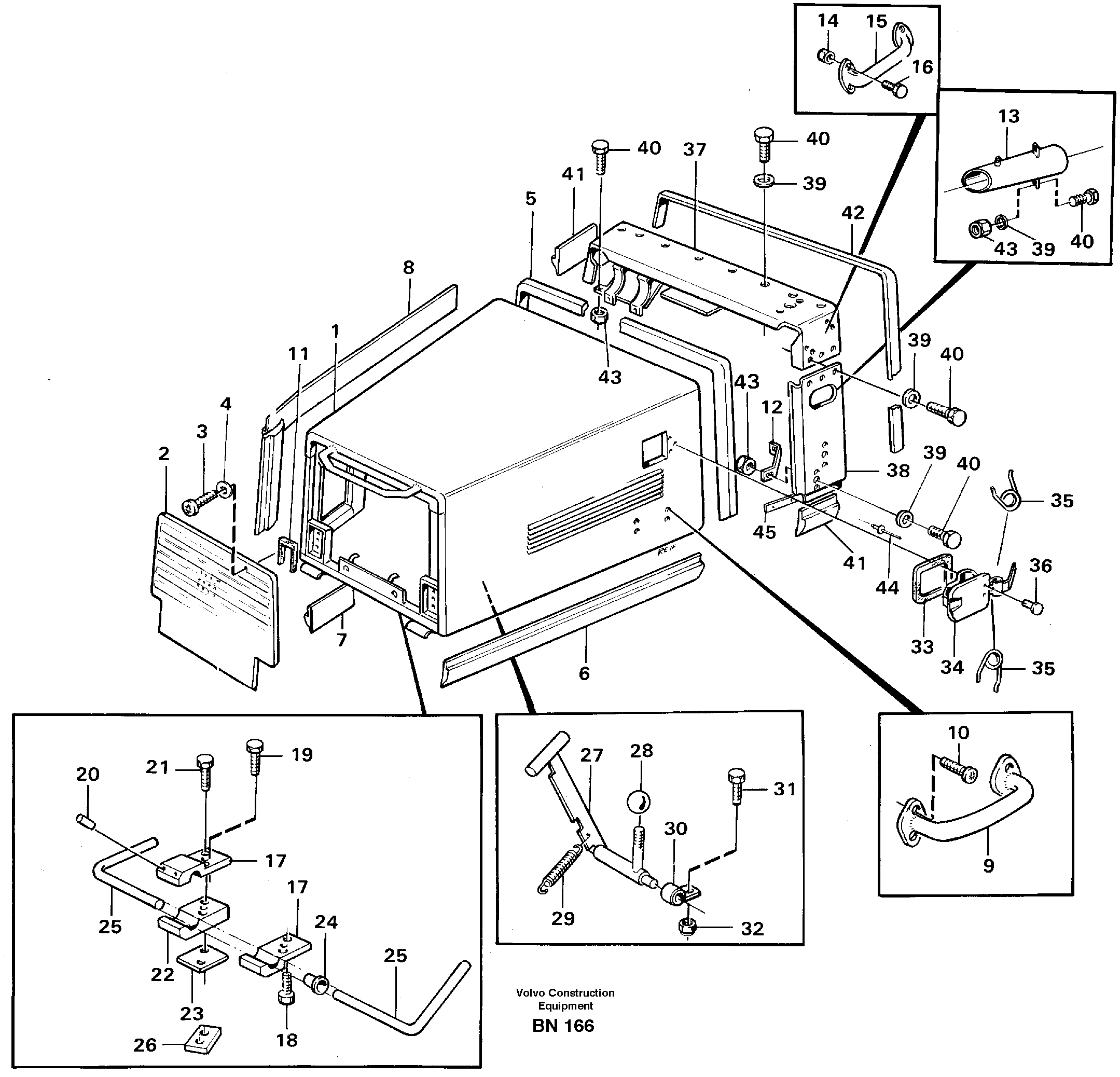 Схема запчастей Volvo A25C - 27562 Engine hood A25C