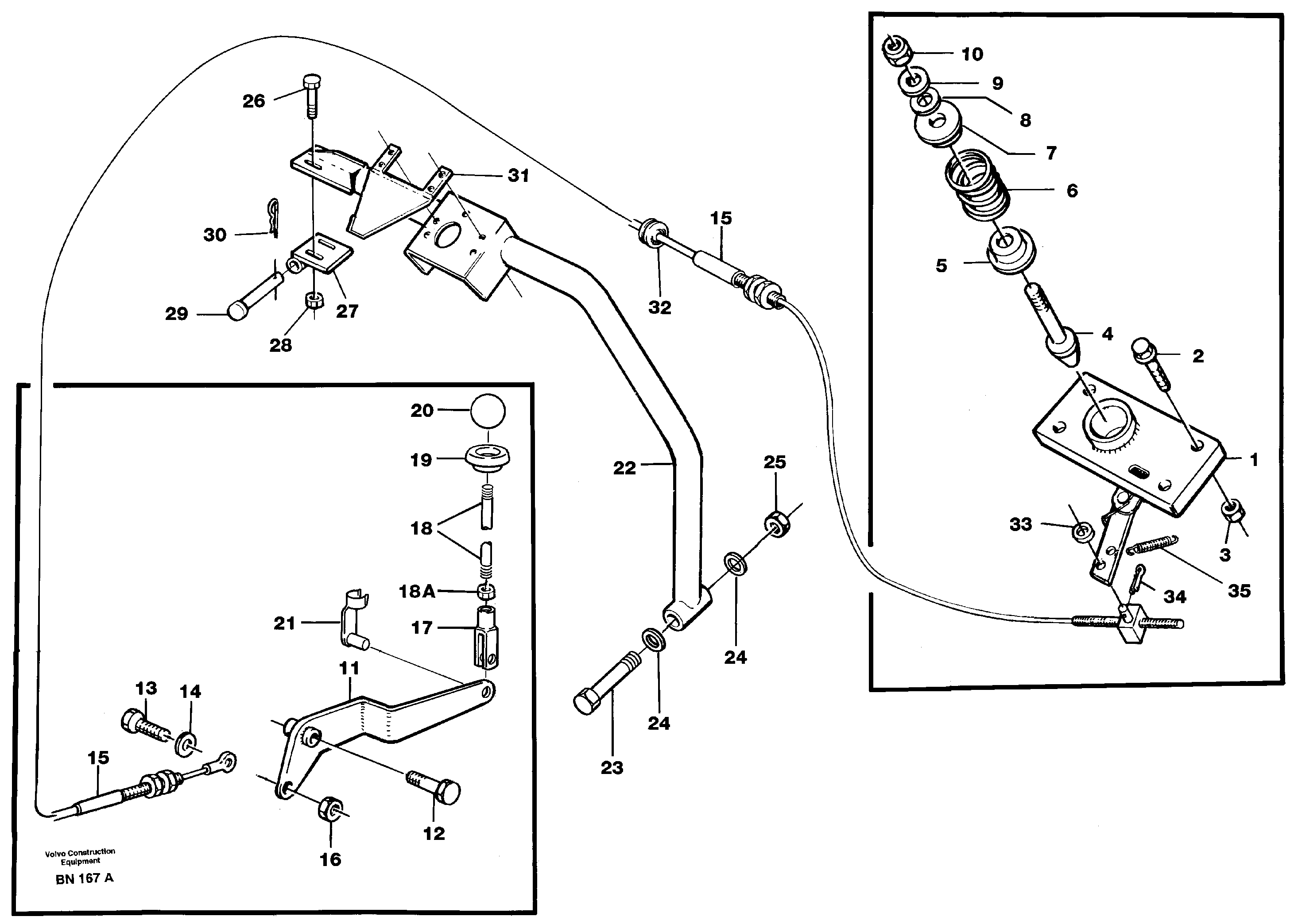 Схема запчастей Volvo A25C - 83195 Hood lock A25C