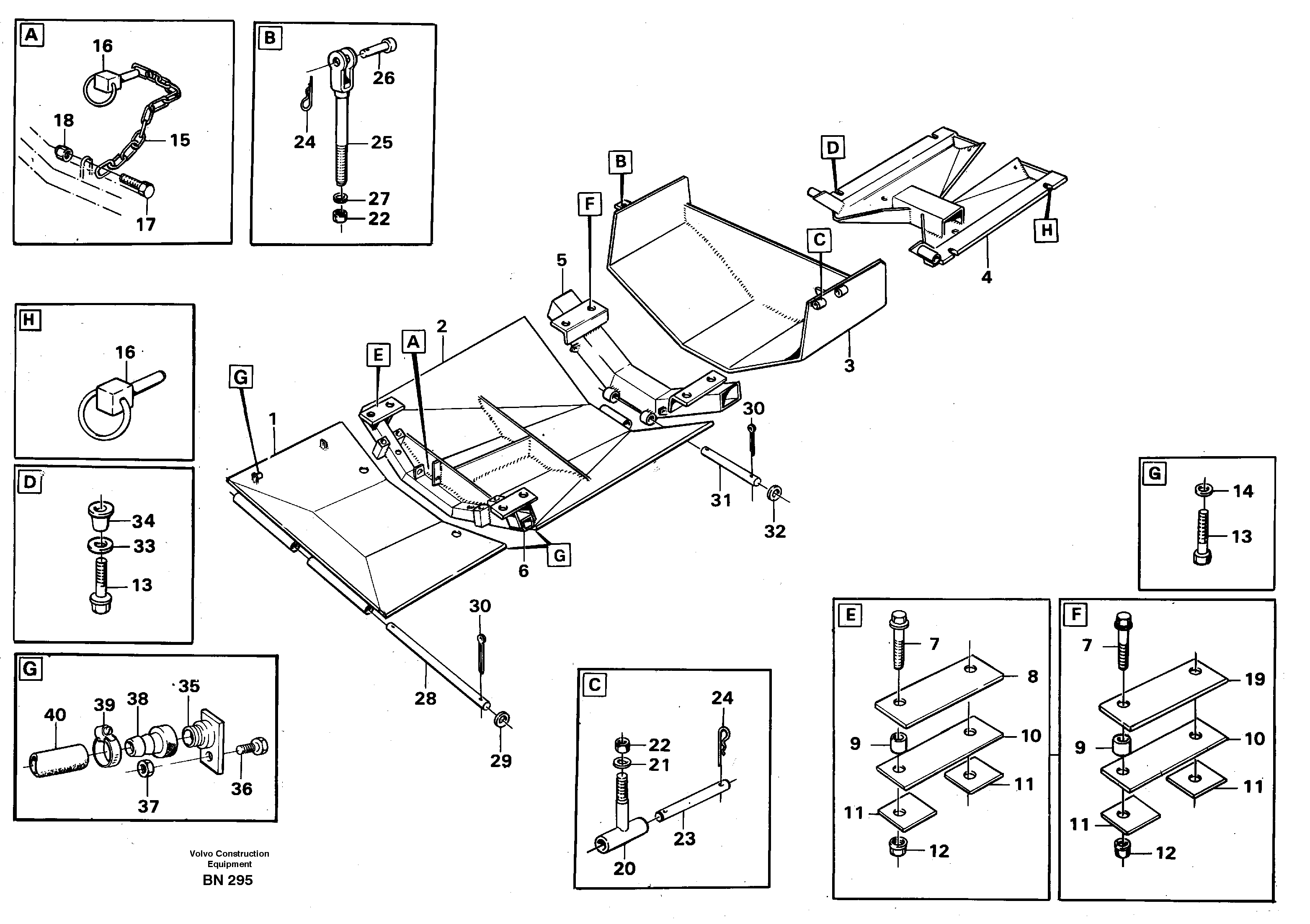Схема запчастей Volvo A25C - 89648 Protecting plates A25C