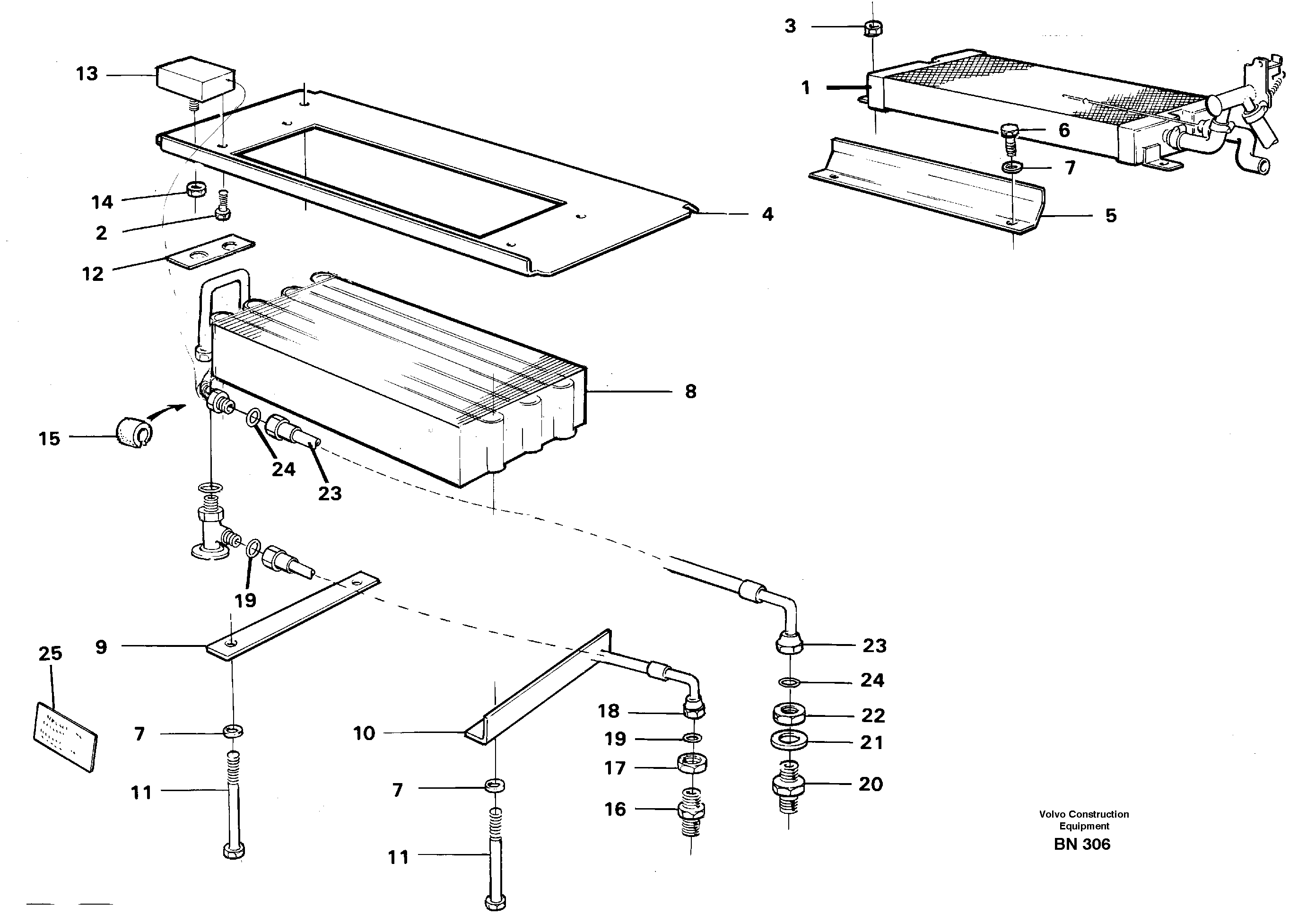 Схема запчастей Volvo A25C - 57784 Air conditioning, climate unit A25C