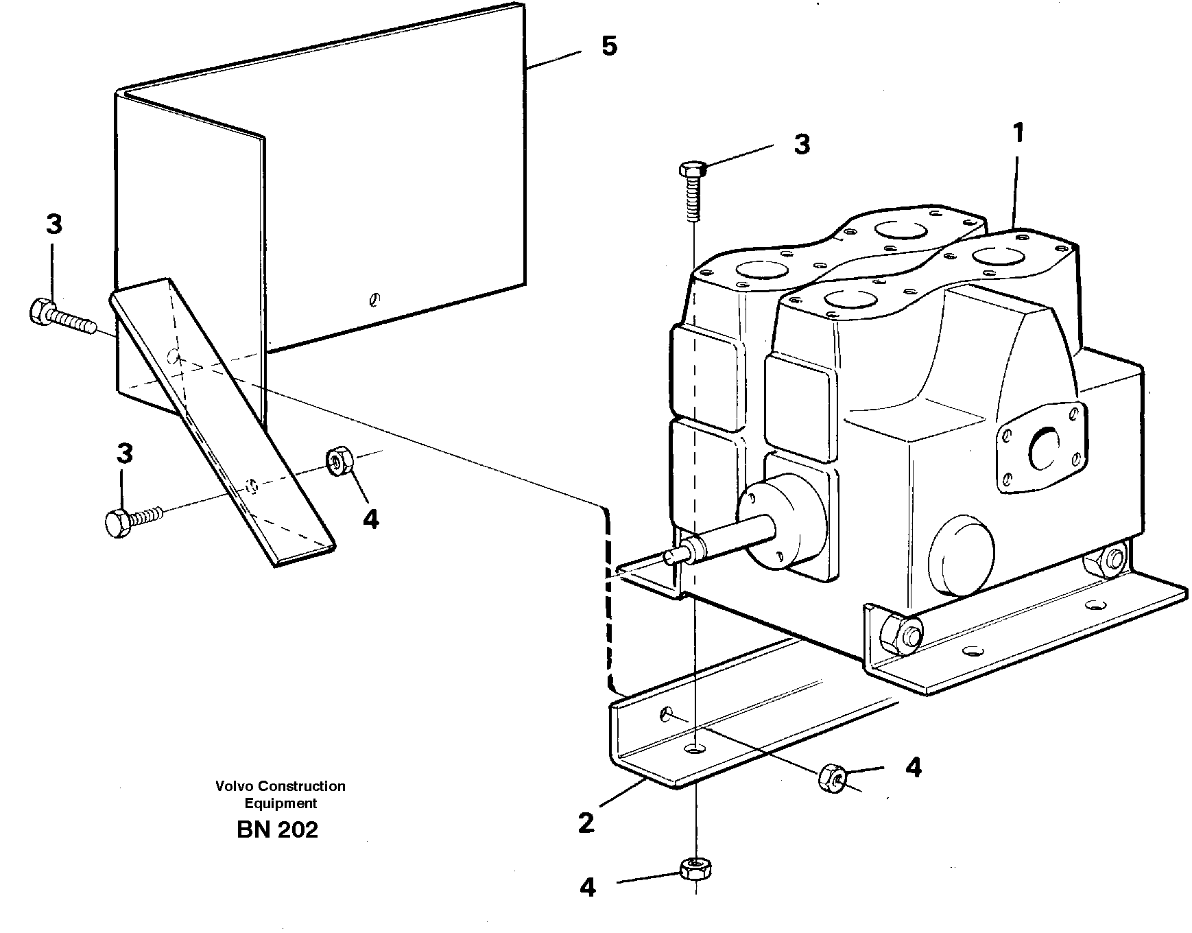 Схема запчастей Volvo A25C - 70050 Tip valve with fitting parts A25C