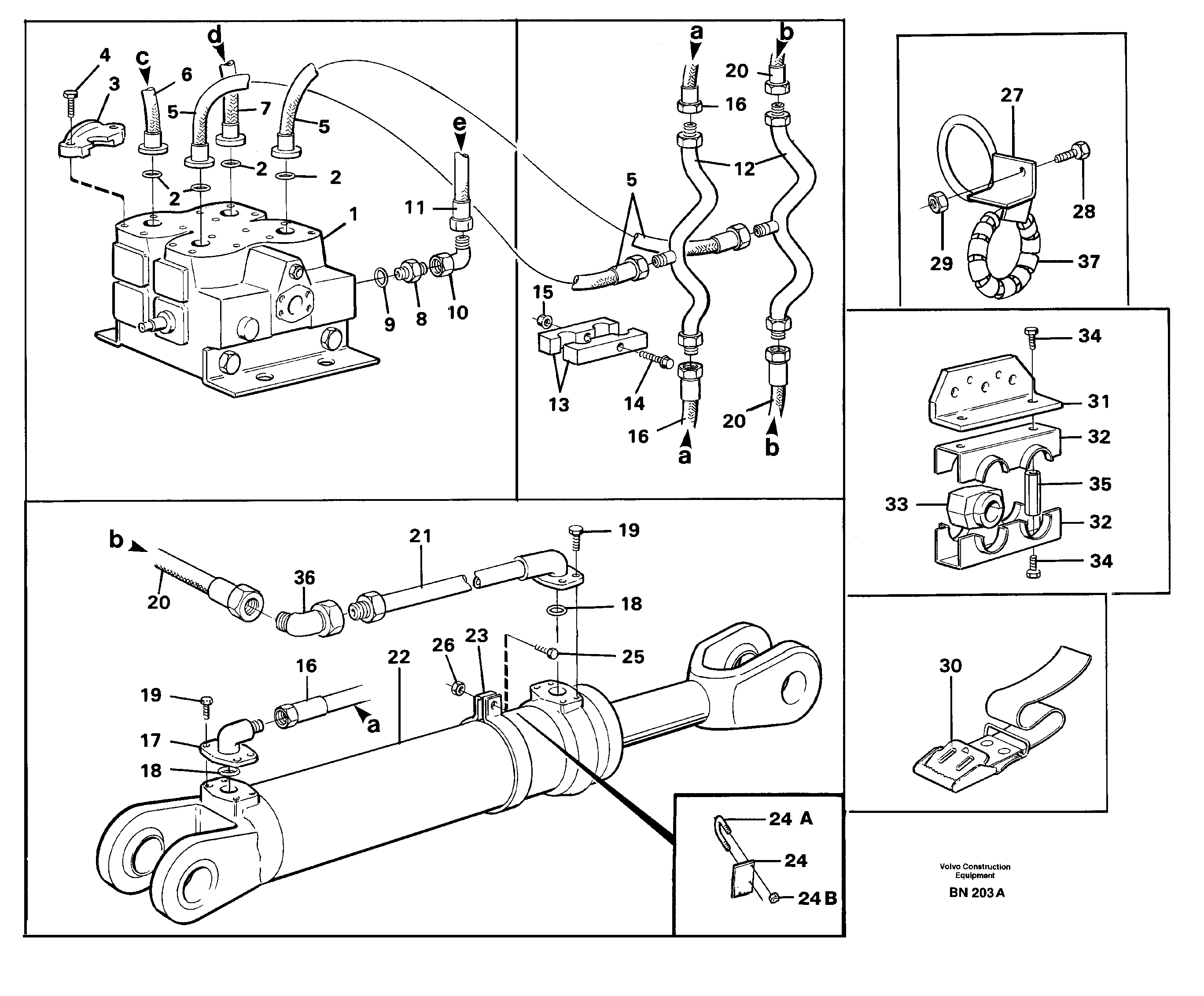 Схема запчастей Volvo A25C - 85108 Tipping system A25C