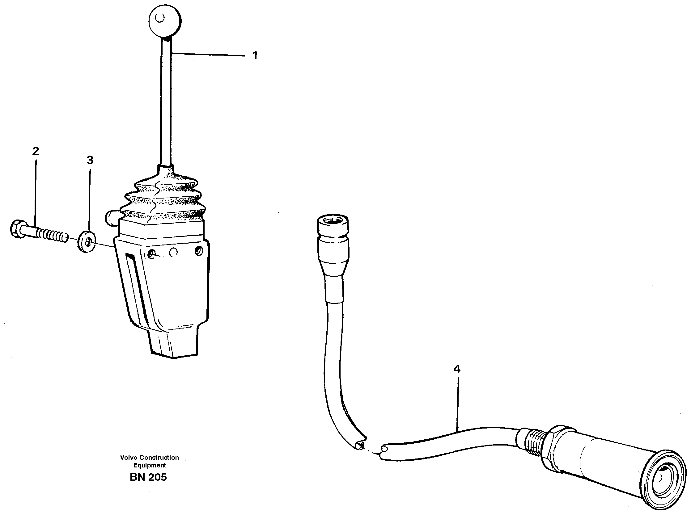 Схема запчастей Volvo A25C - 79075 Tip control A25C