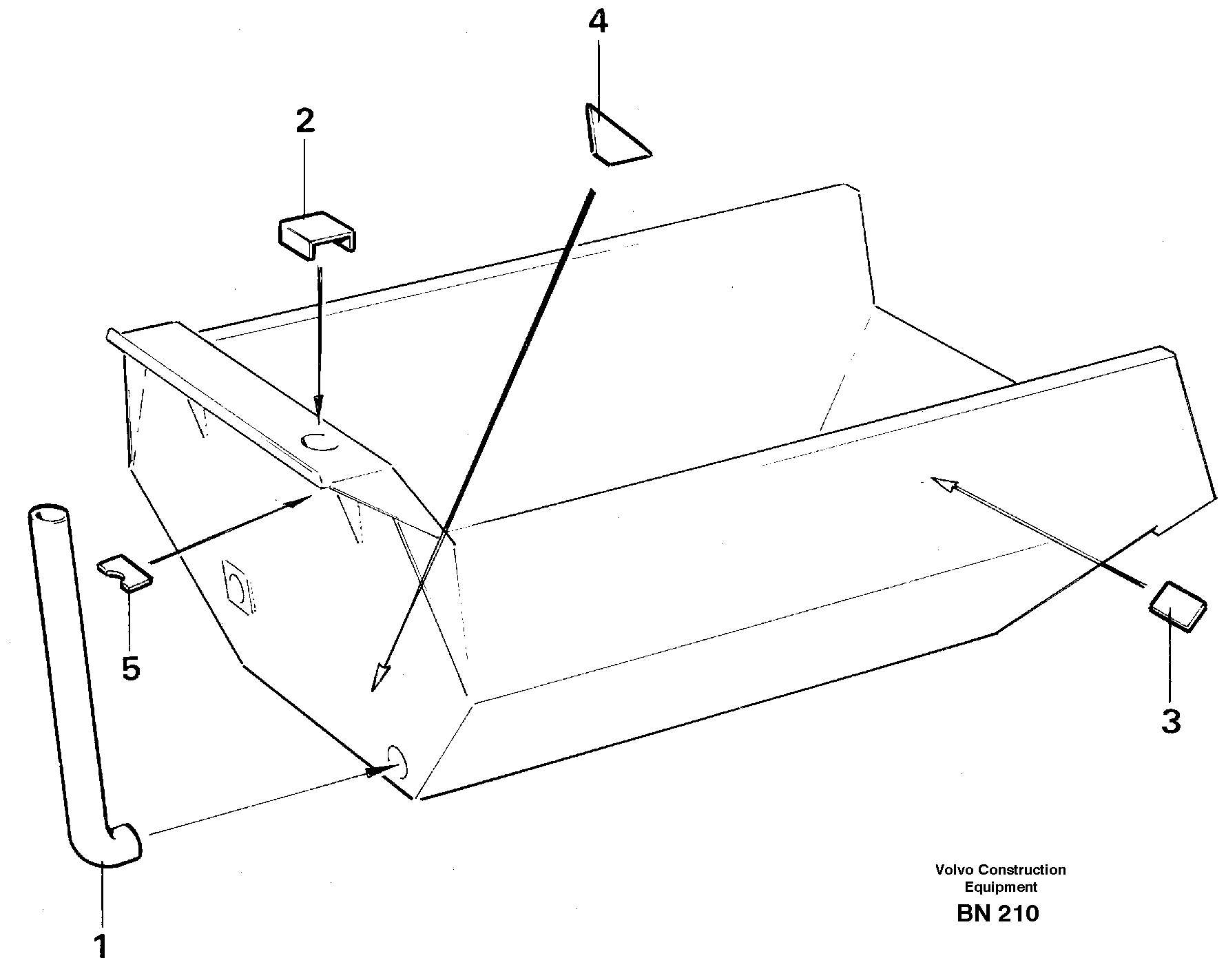 Схема запчастей Volvo A25C - 30247 Exhaust pipe A25C