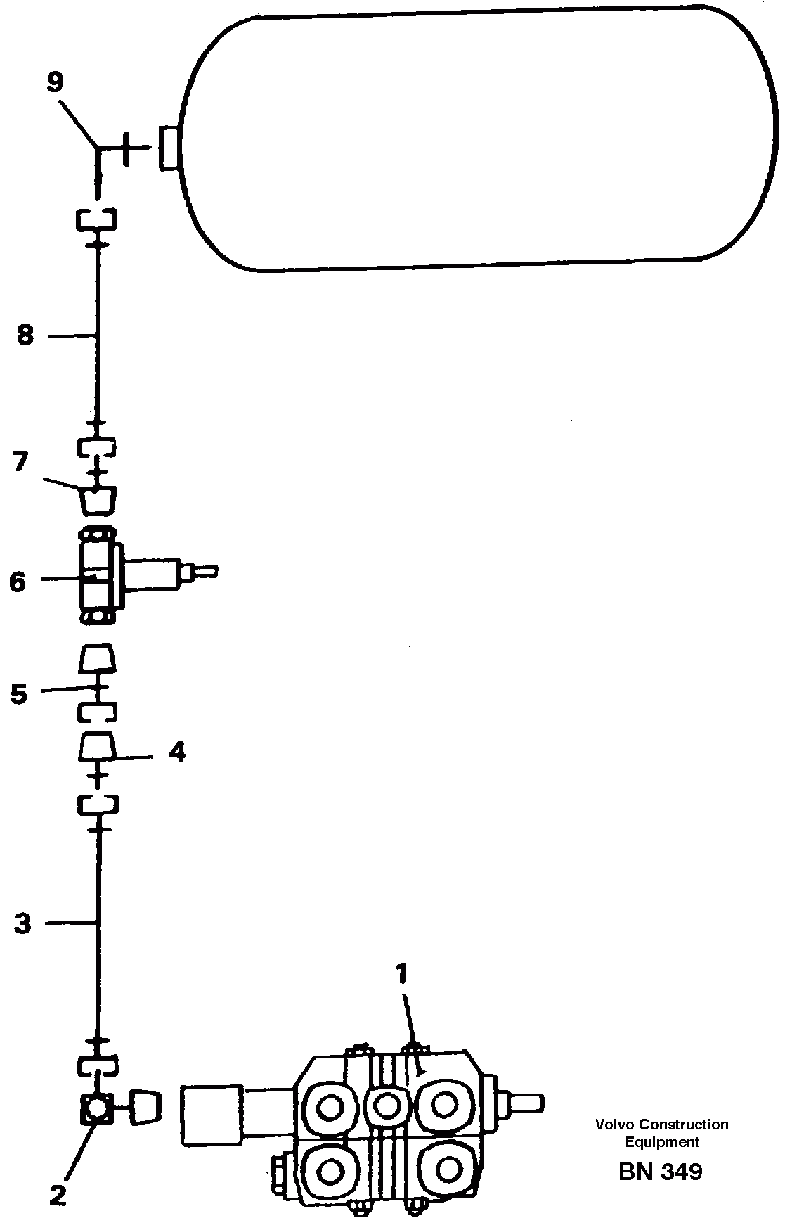 Схема запчастей Volvo A25C - 15330 Pneumatic system A25C