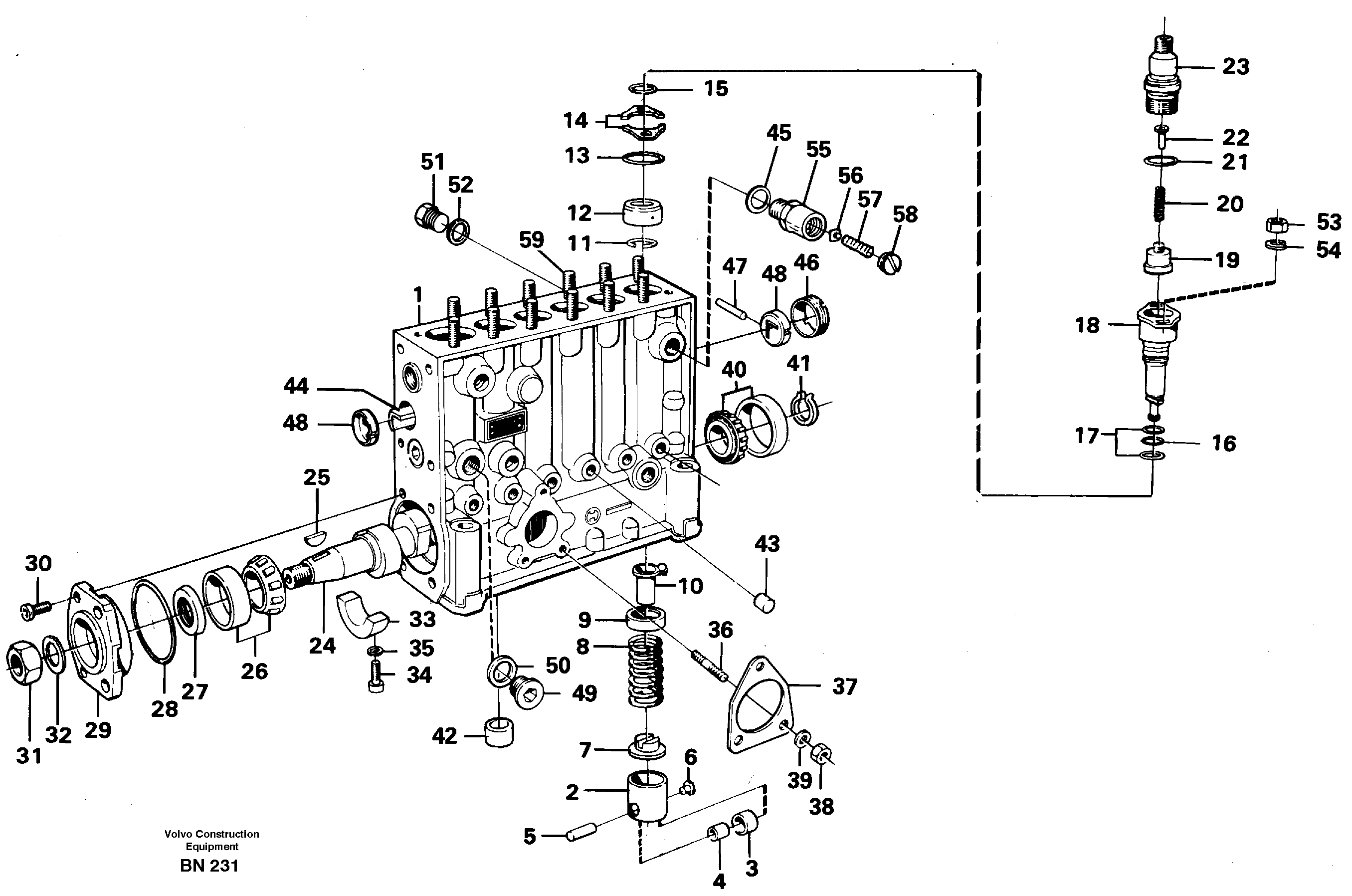 Схема запчастей Volvo A25C - 90939 Насос A25C