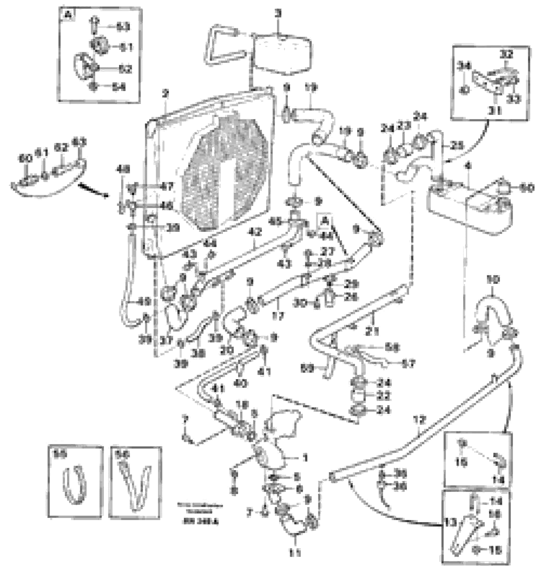 Схема запчастей Volvo A25C - 78029 Система охлаждения A25C