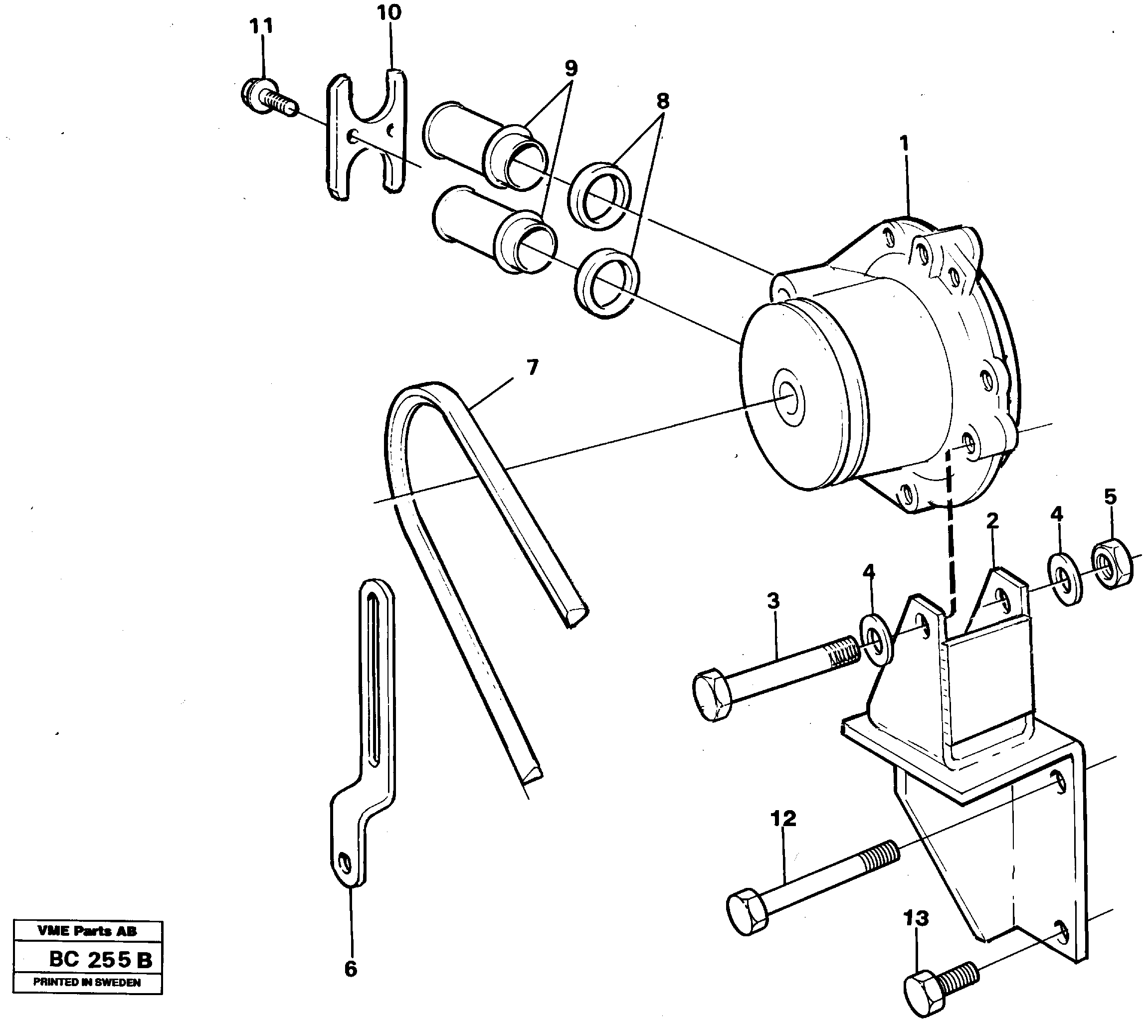 Схема запчастей Volvo A25C - 28689 Waterpump, assembly A25C VOLVO BM VOLVO BM A25C SER NO - 10256/ - 60911