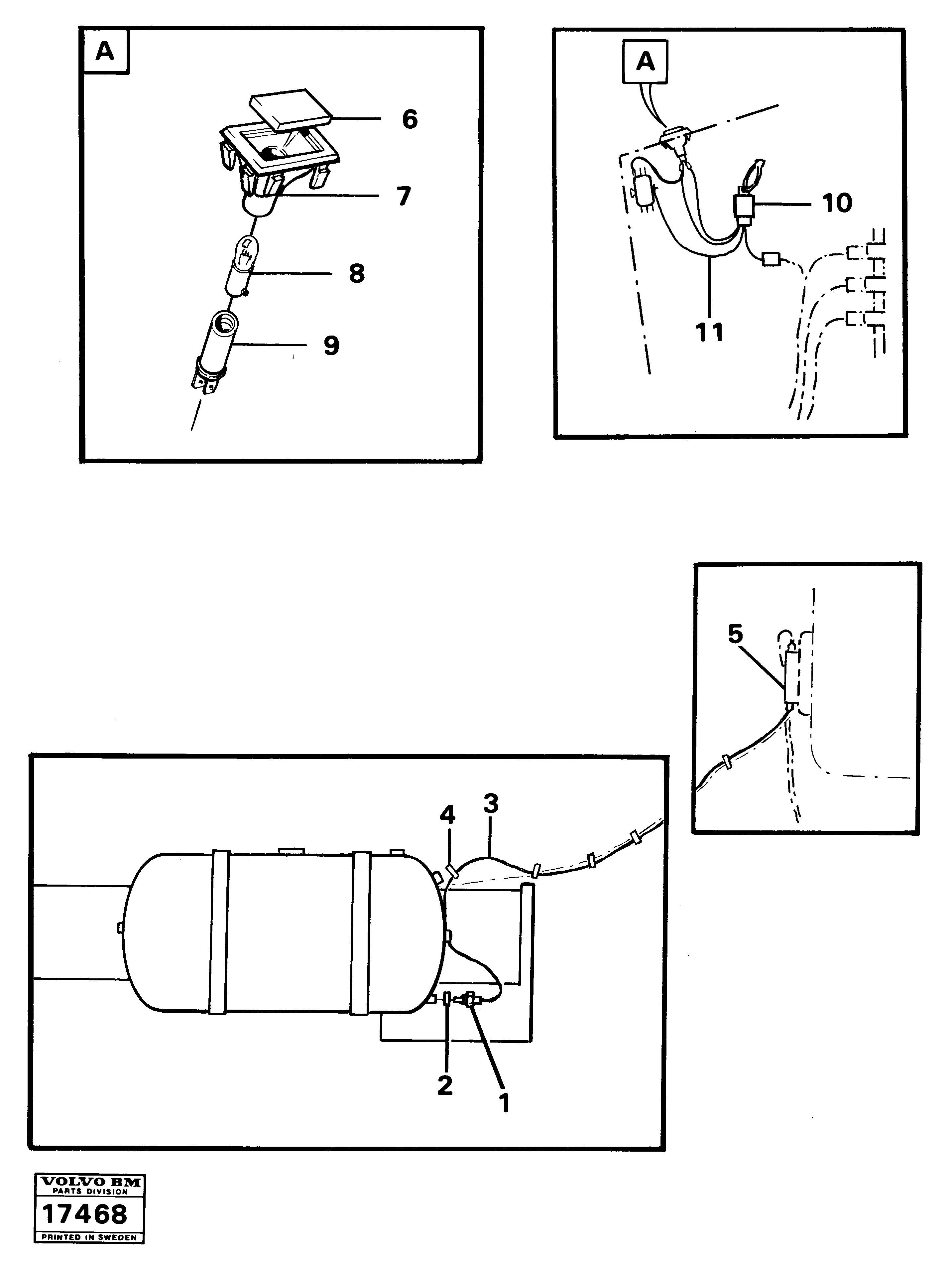 Схема запчастей Volvo 861 861 - 34546 Electric components 99564 