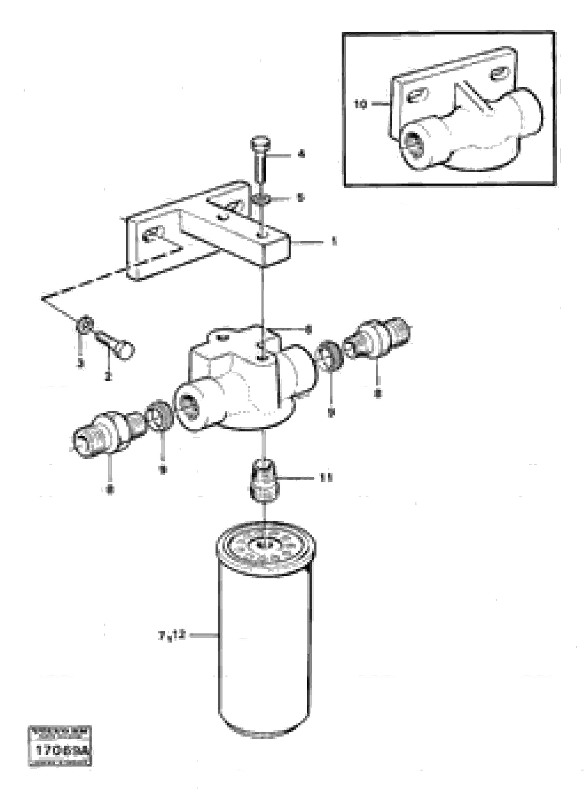 Схема запчастей Volvo 861 861 - 21888 Фильтр масляный 