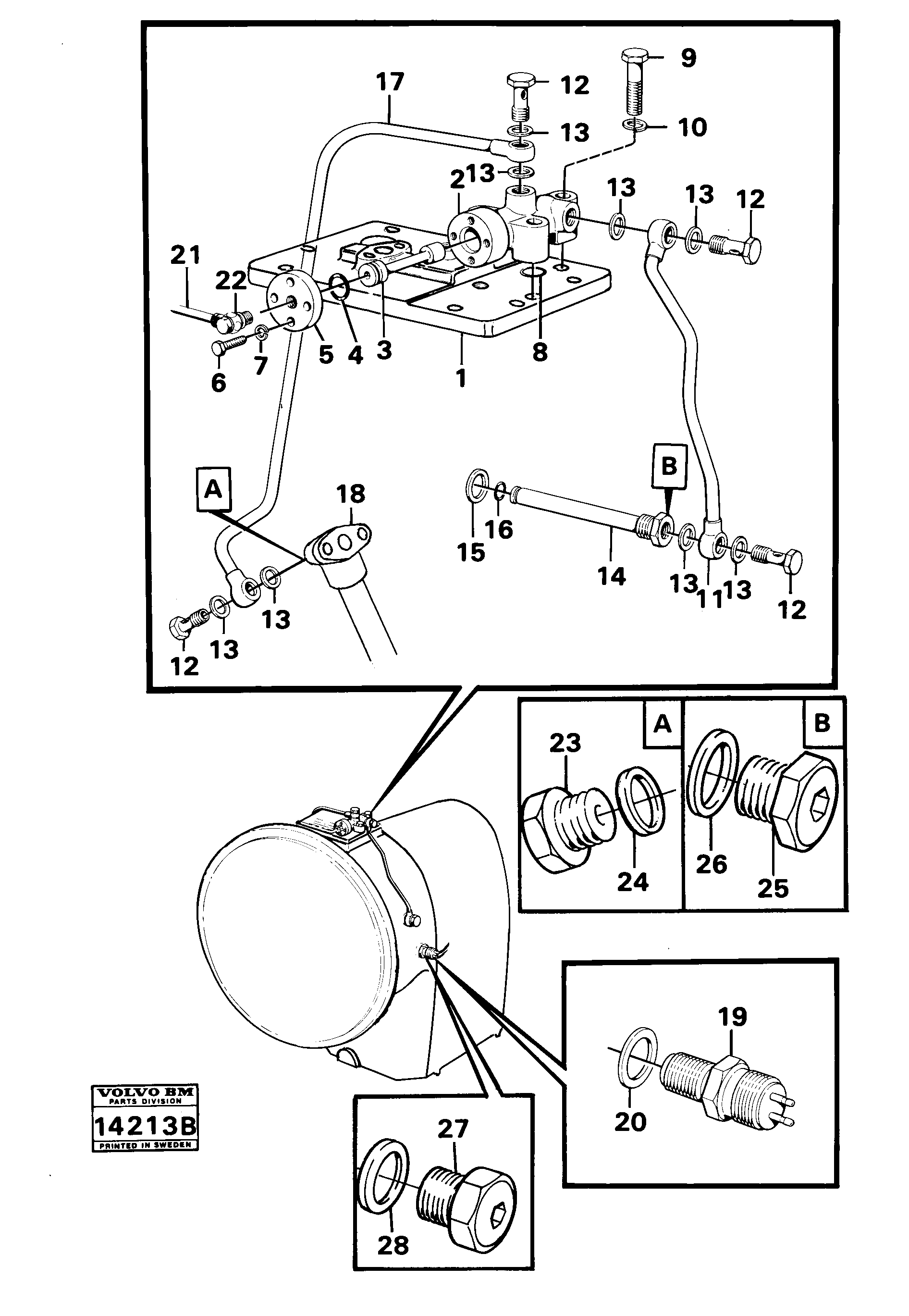 Схема запчастей Volvo 861 861 - 21896 Lock-up clutch tillv nr - 59407 