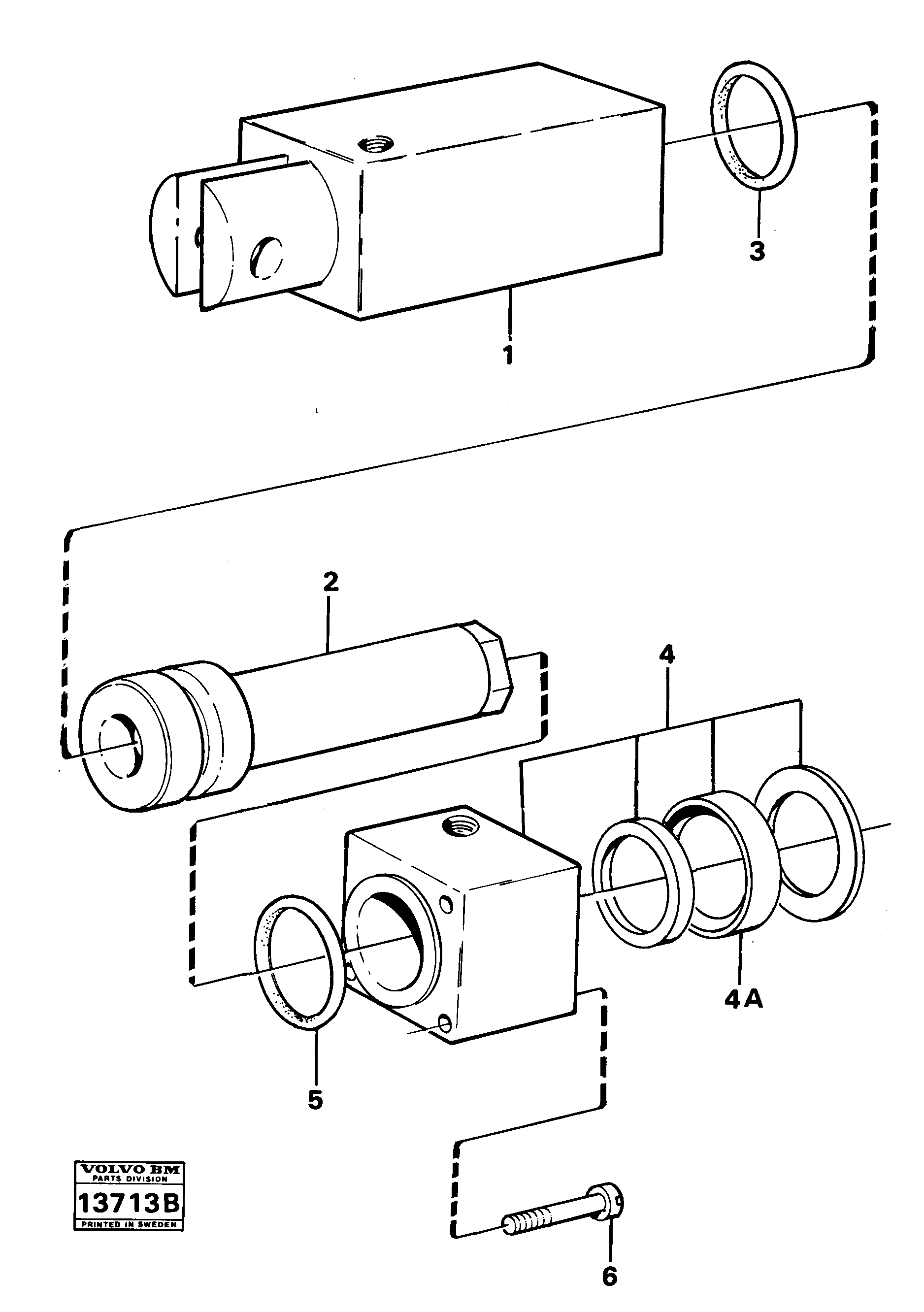 Схема запчастей Volvo 861 861 - 21897 Pneumatic cylinder 