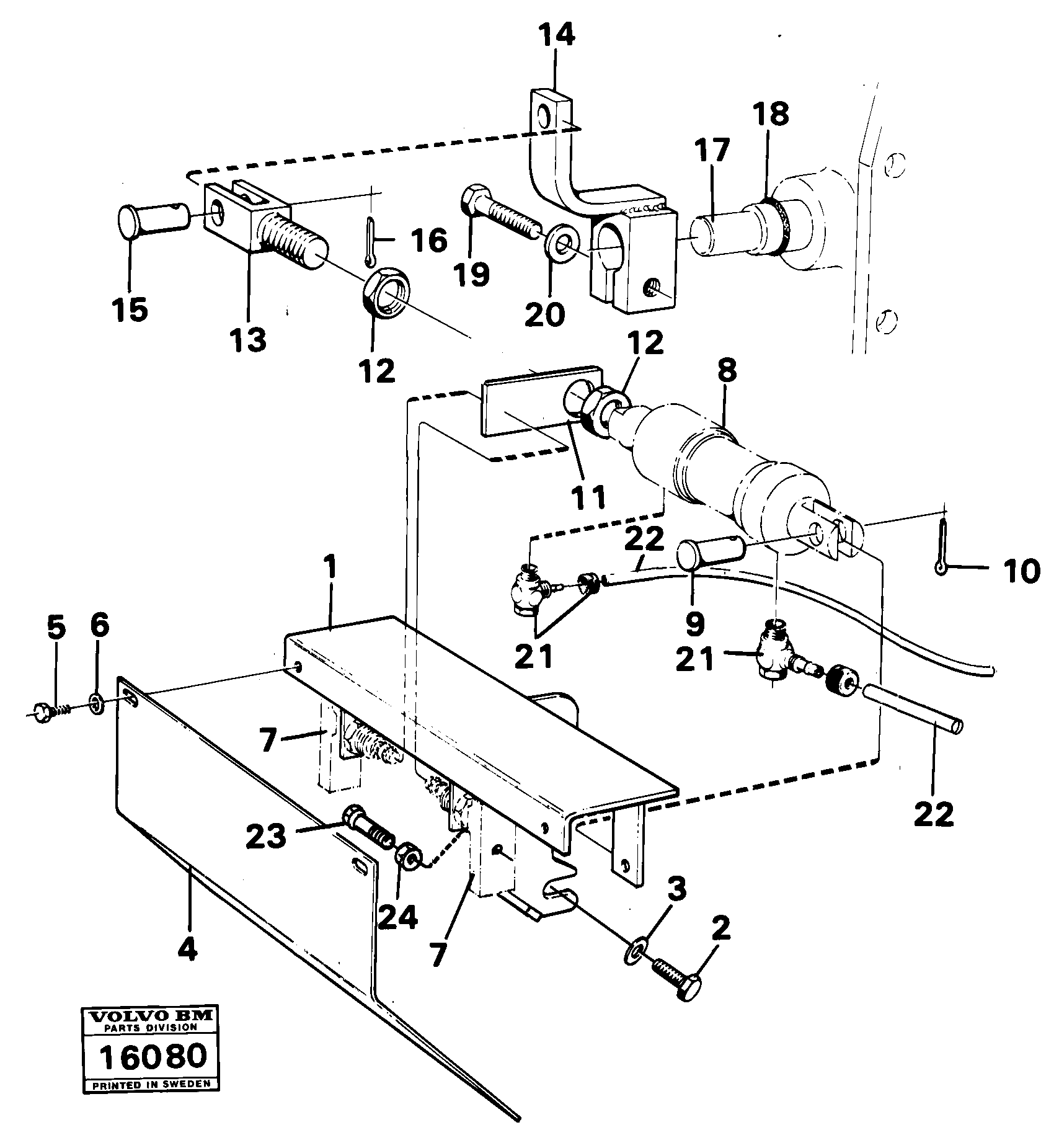 Схема запчастей Volvo 861 861 - 32852 Controls for high and low ranges 