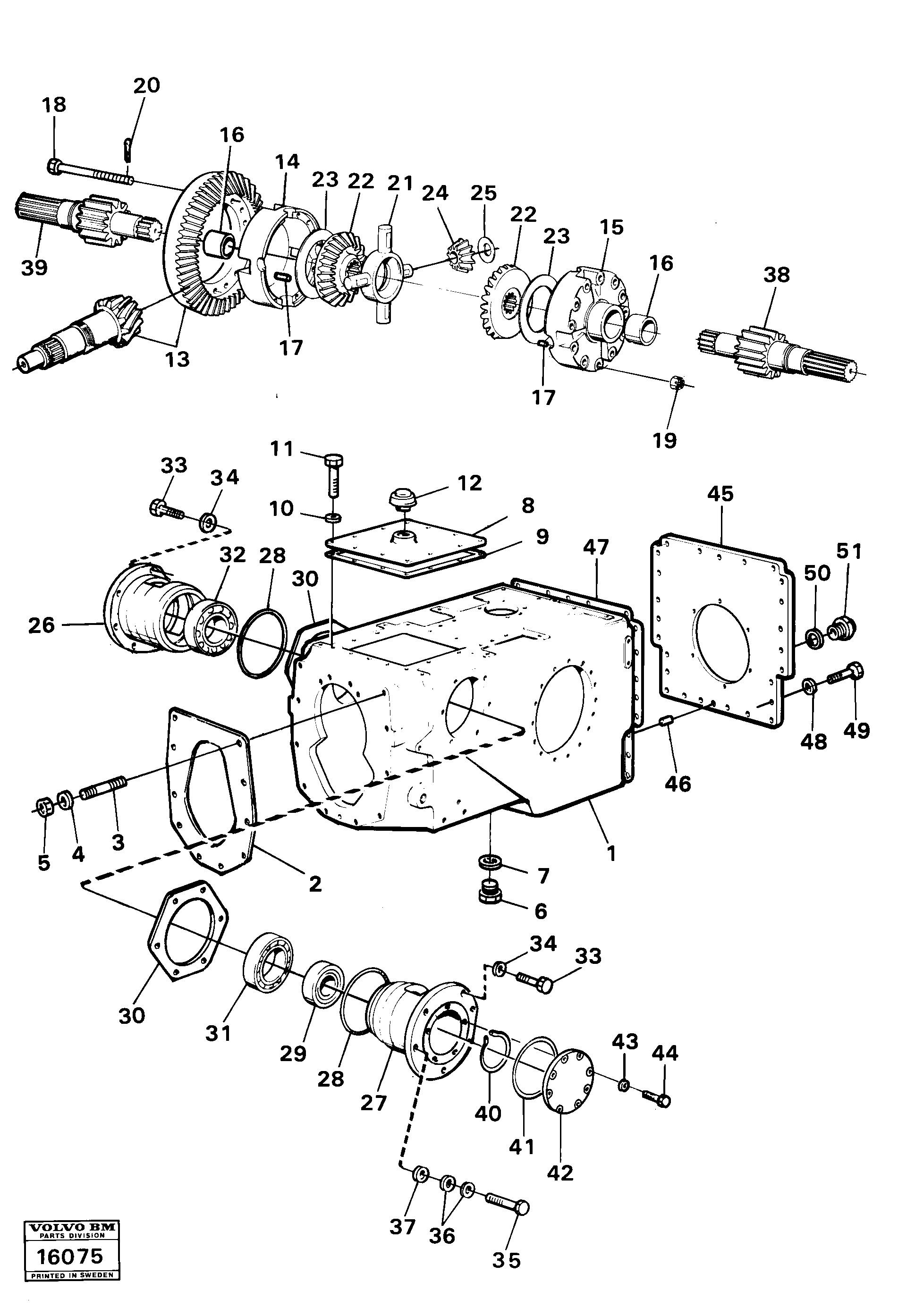 Схема запчастей Volvo 861 861 - 21898 Final gear with housing 