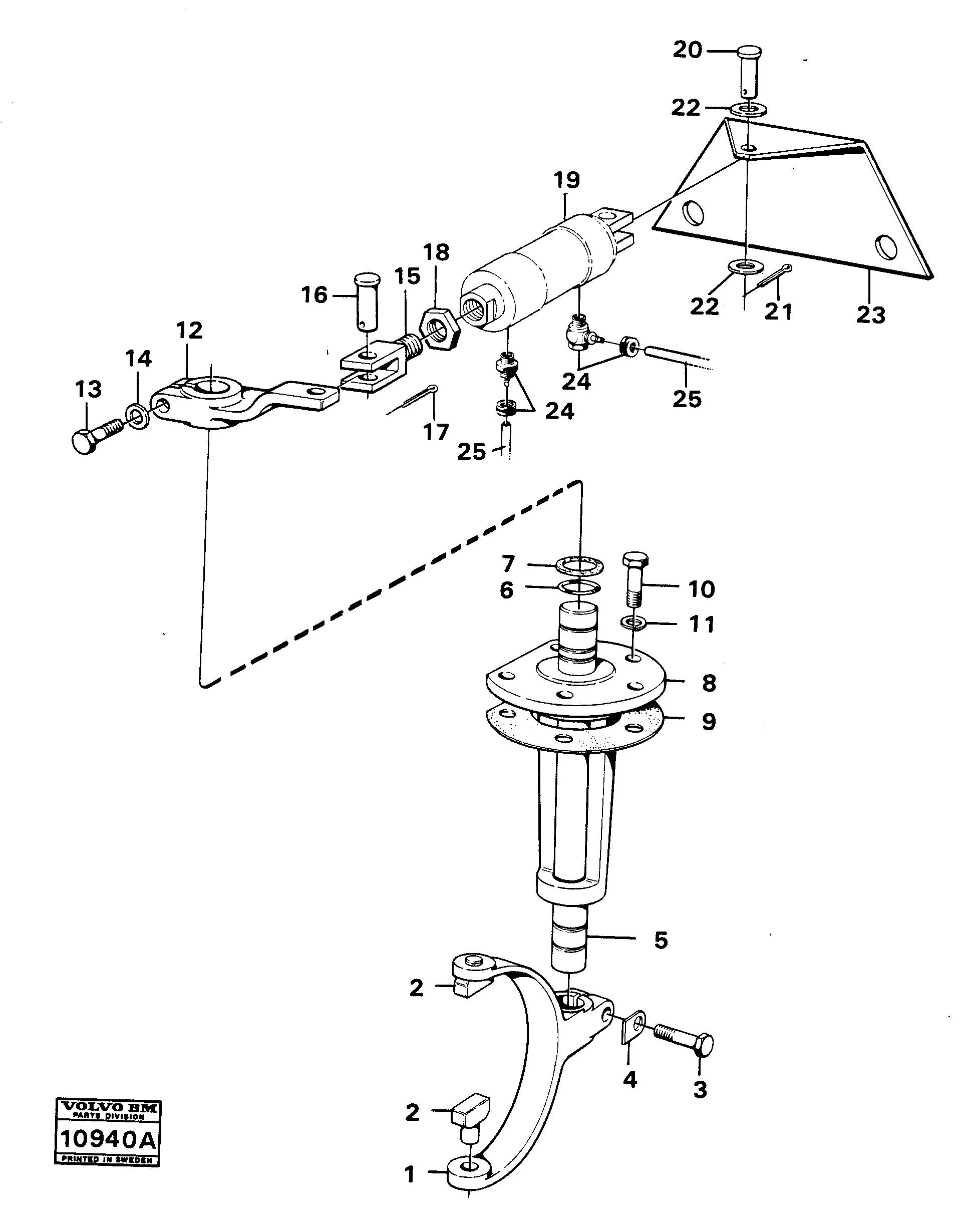 Схема запчастей Volvo 861 861 - 21904 Controls for differential lock 
