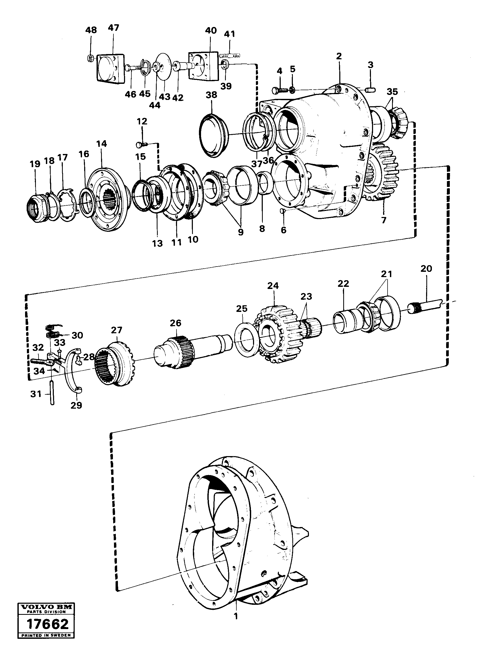 Схема запчастей Volvo 861 861 - 21921 Final drive 6x6 