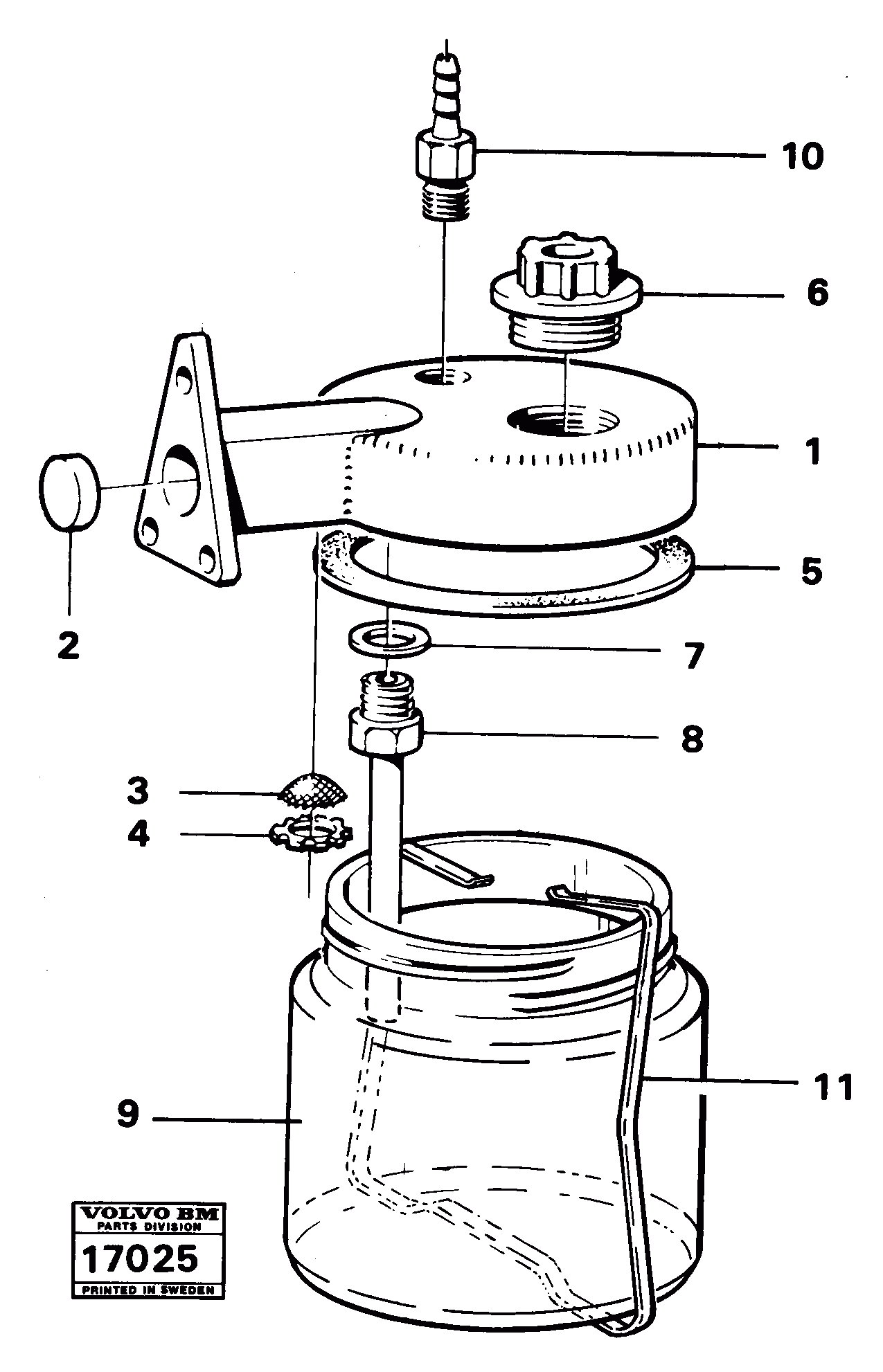 Схема запчастей Volvo 861 861 - 11661 Anti-freeze reservoir 
