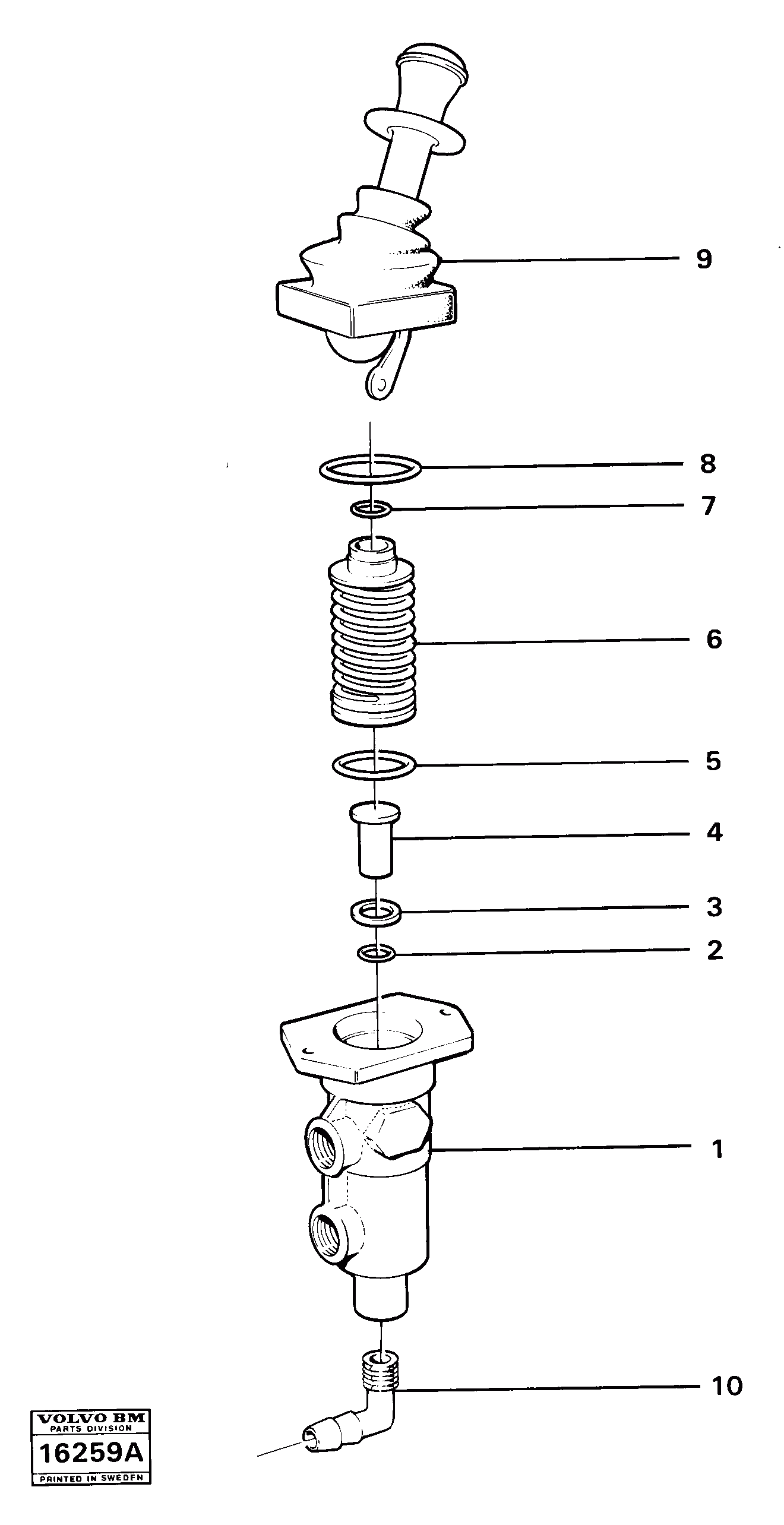 Схема запчастей Volvo 861 861 - 11668 Parking brake valve 