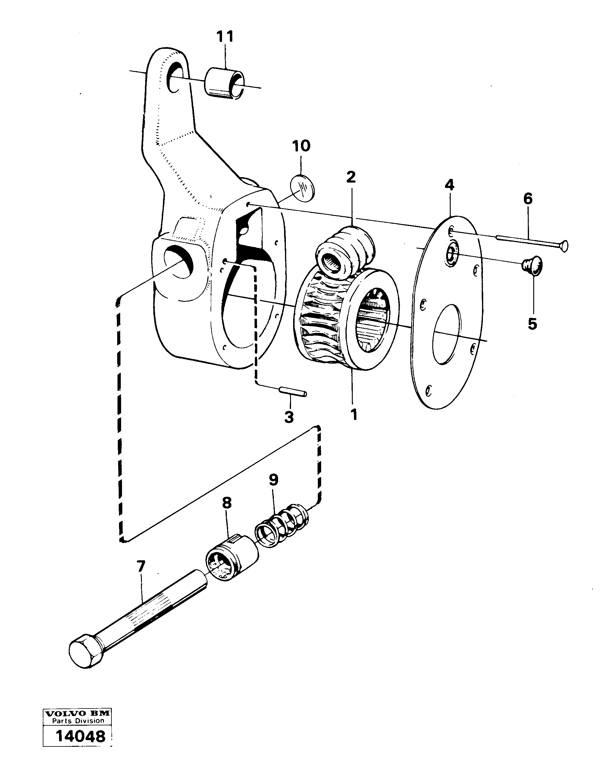 Схема запчастей Volvo 861 861 - 26287 Adjusting lever 