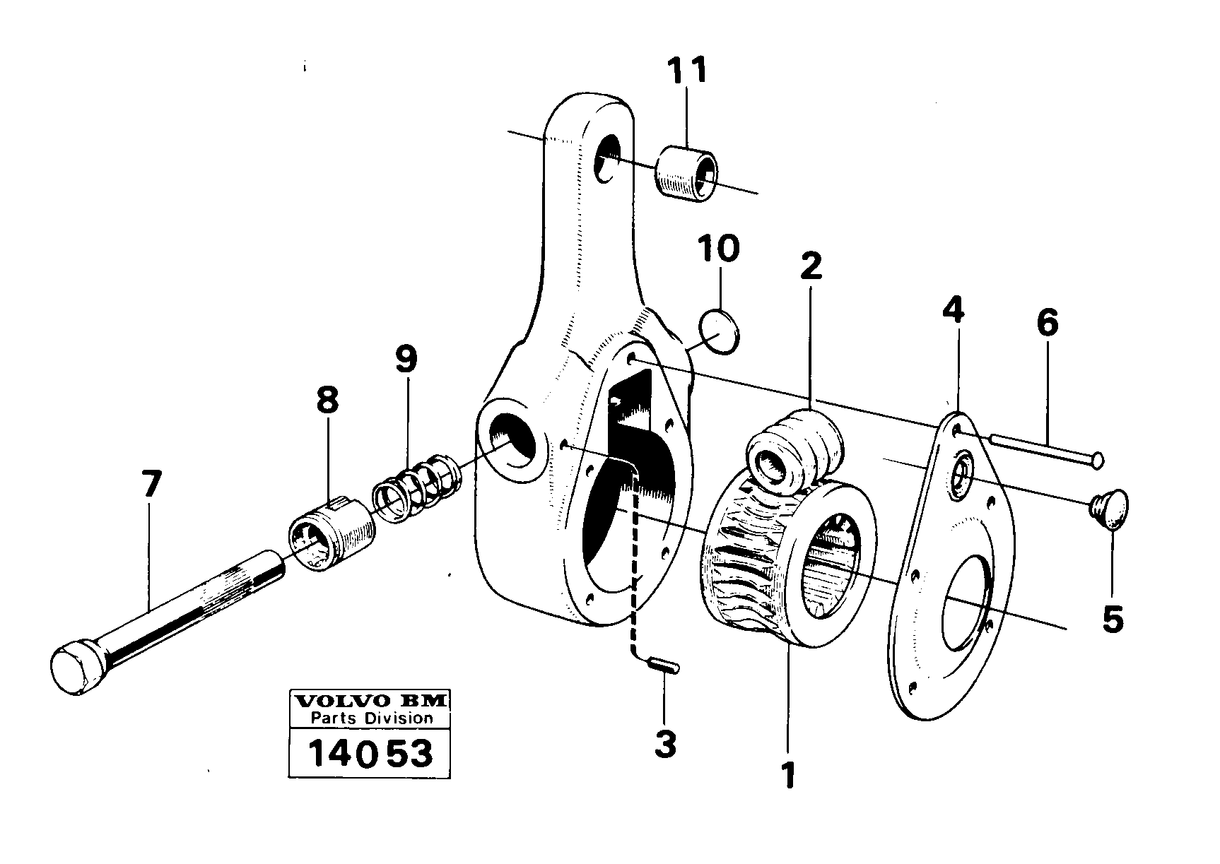 Схема запчастей Volvo 861 861 - 26288 Adjusting lever 