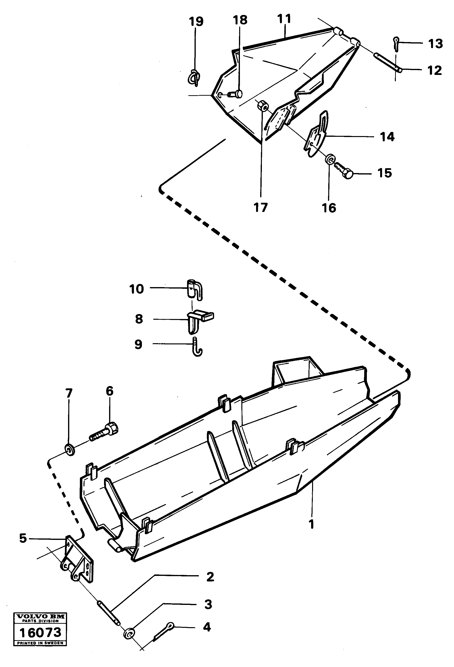 Схема запчастей Volvo 861 861 - 11679 Guard plates tractor 