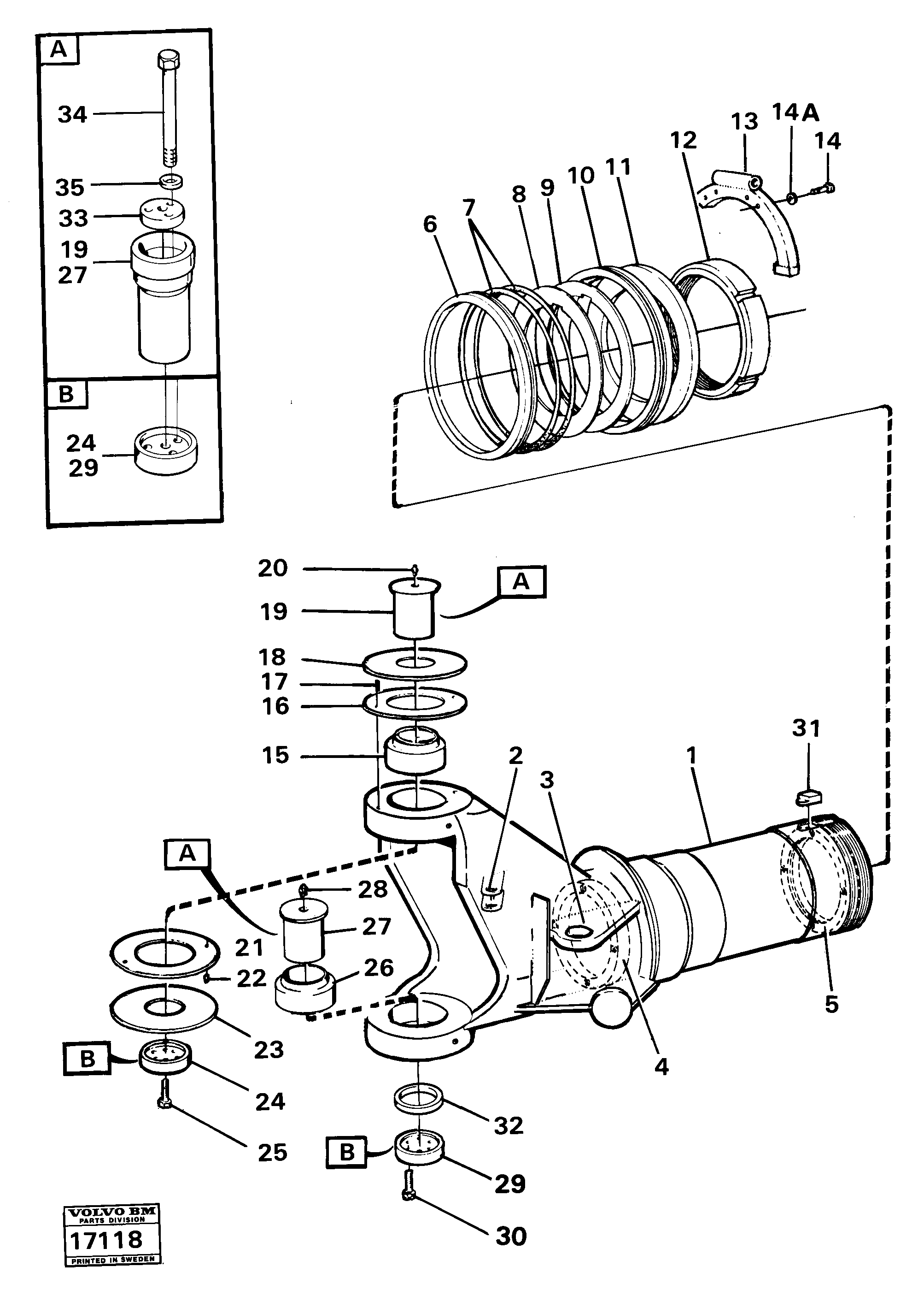 Схема запчастей Volvo 861 861 - 53237 Hitch 