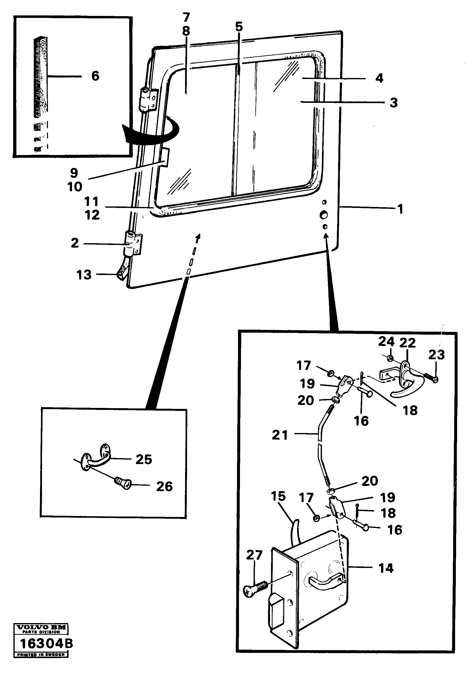 Схема запчастей Volvo 861 861 - 2037 Door tillv nr -59471 