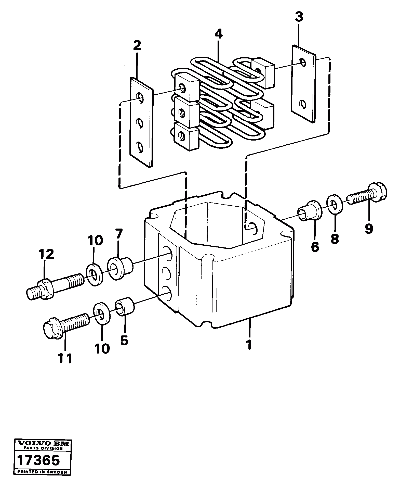 Схема запчастей Volvo 861 861 - 12604 Starting heater 98981 