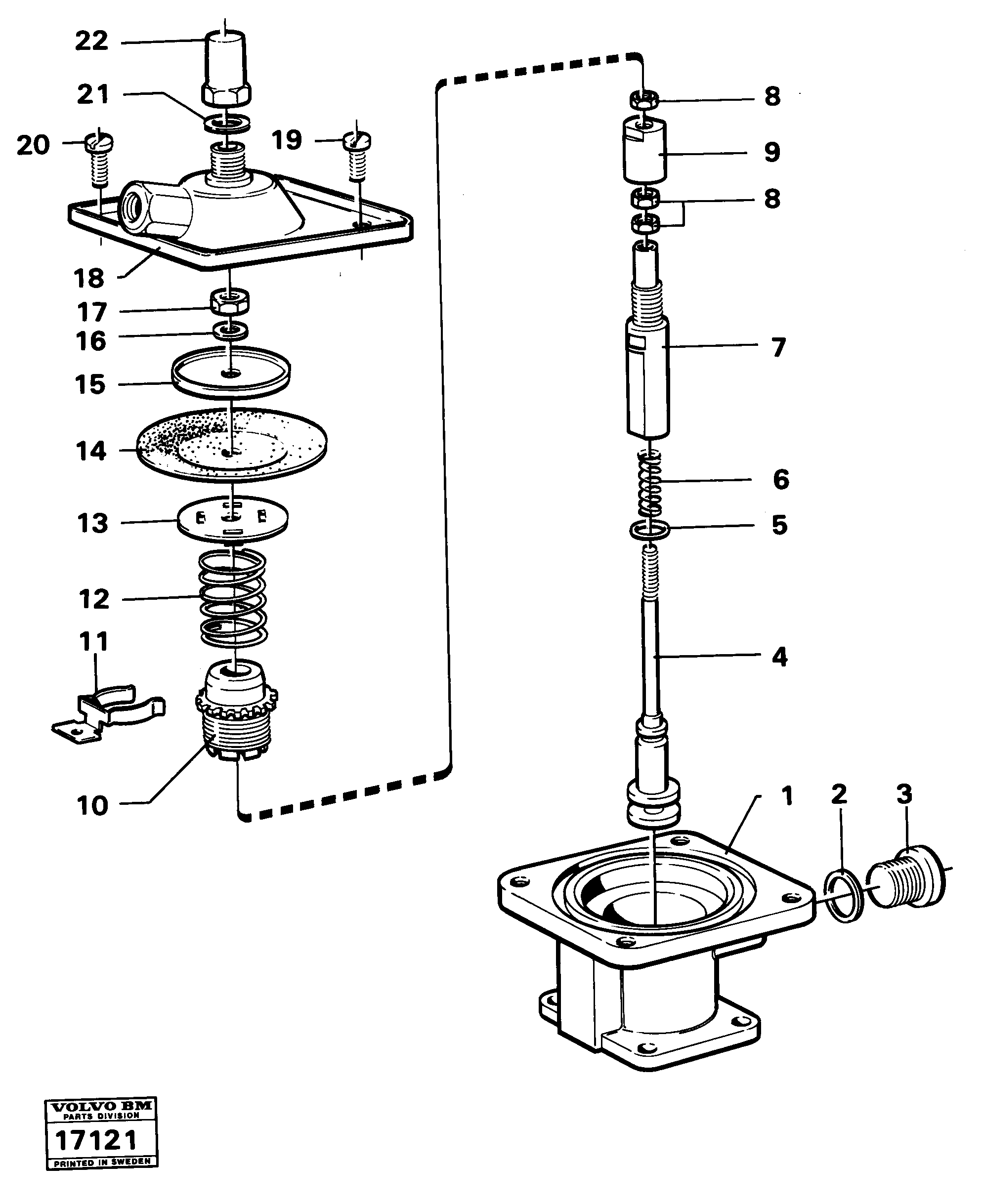 Схема запчастей Volvo 861 861 - 12611 Smoke limiter 