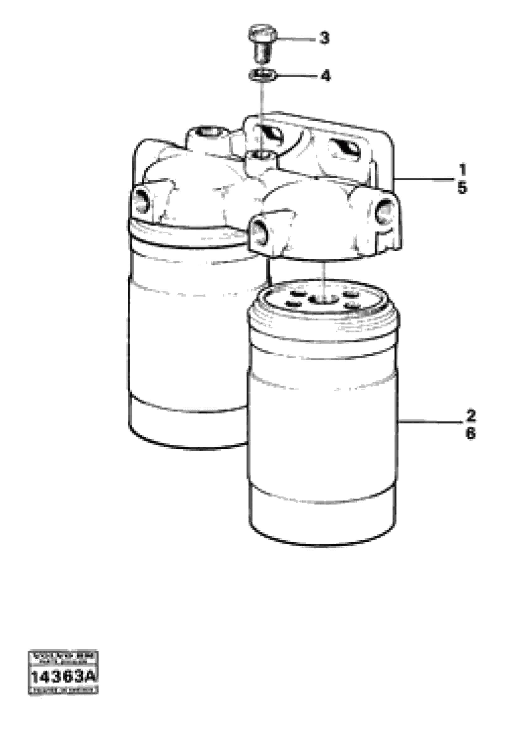 Схема запчастей Volvo 861 861 - 12615 Фильтр топливный 