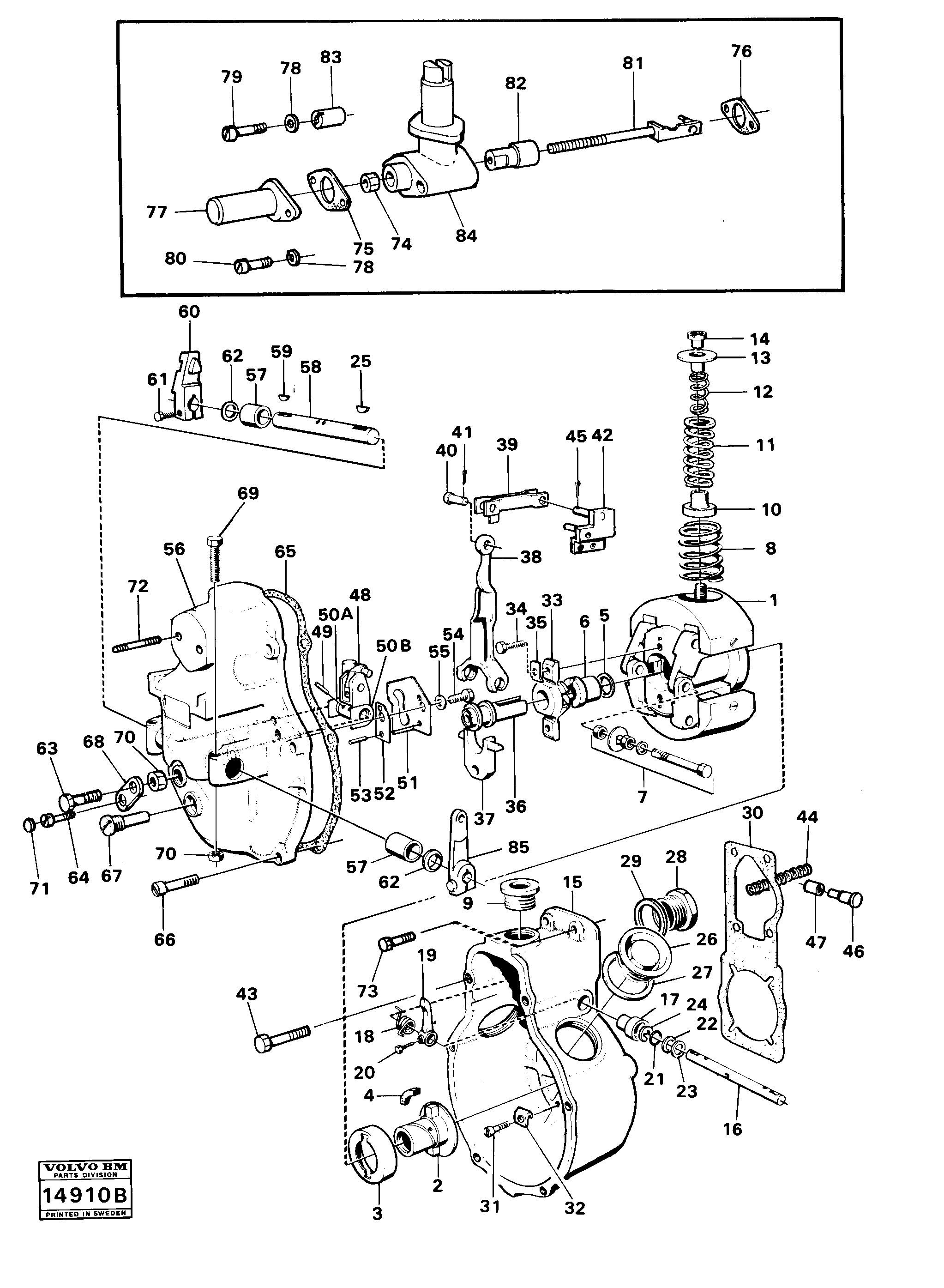 Схема запчастей Volvo 861 861 - 68948 Centrifugal governor 