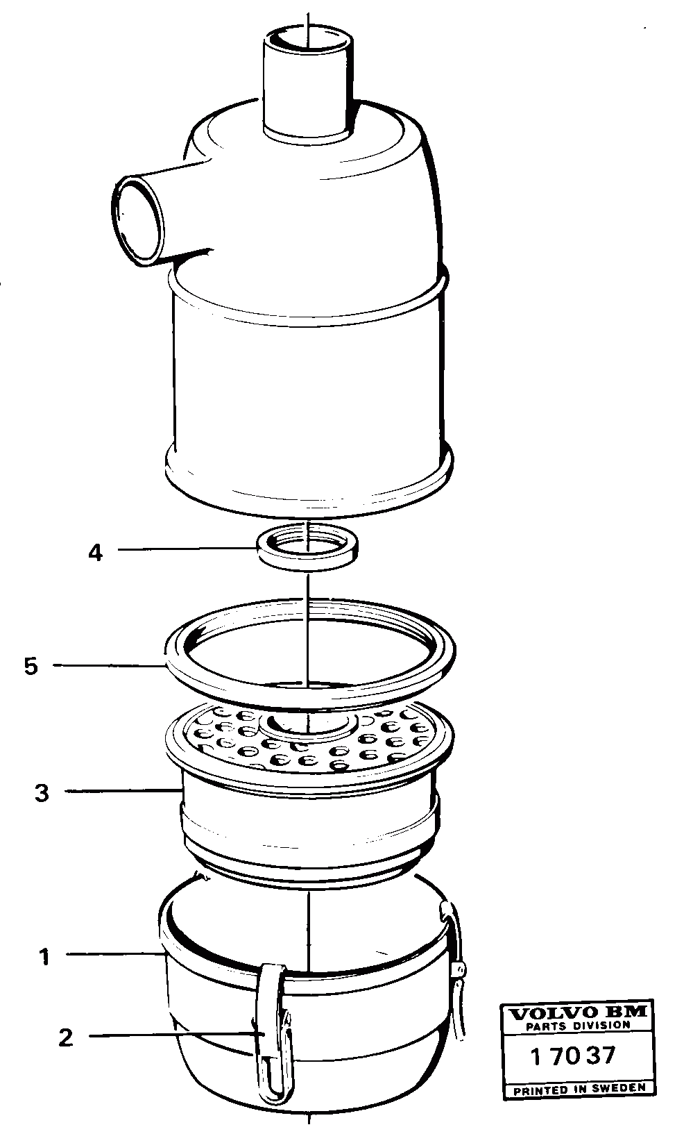 Схема запчастей Volvo 861 861 - 12618 Air cleaner oil bath 