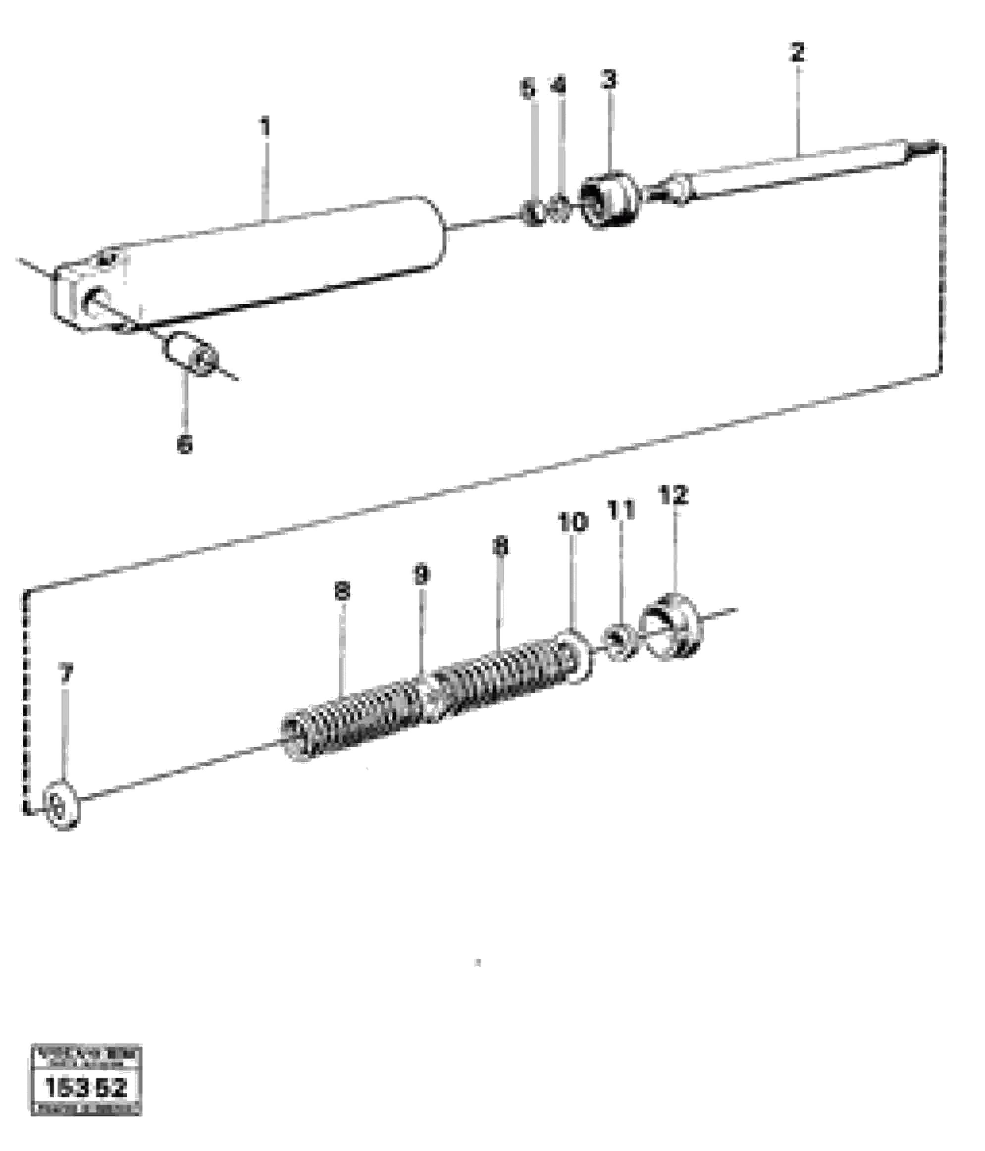 Схема запчастей Volvo 861 861 - 13001 Pneumatic cylinder 