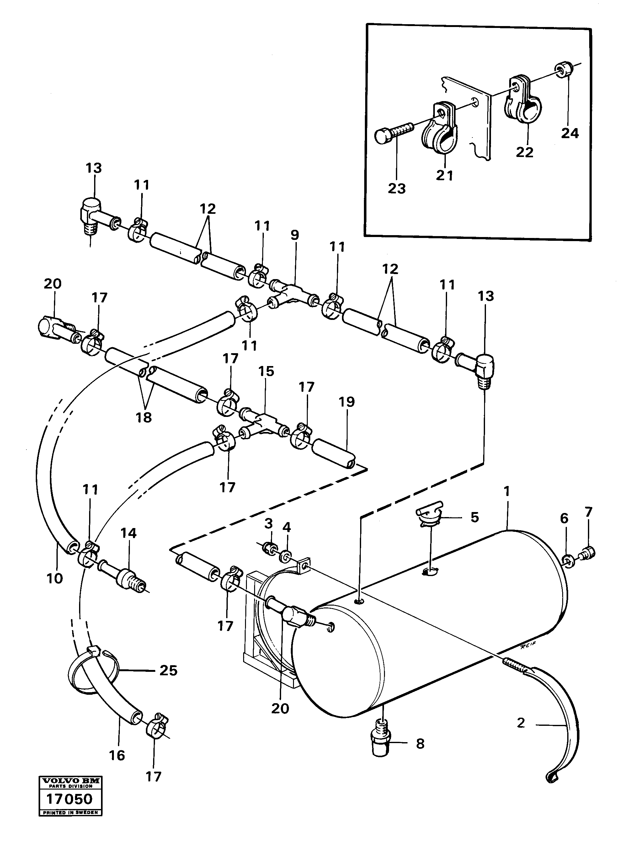 Схема запчастей Volvo 861 861 - 78081 Exhaust cleaning 99004 Tillv Nr -58588 