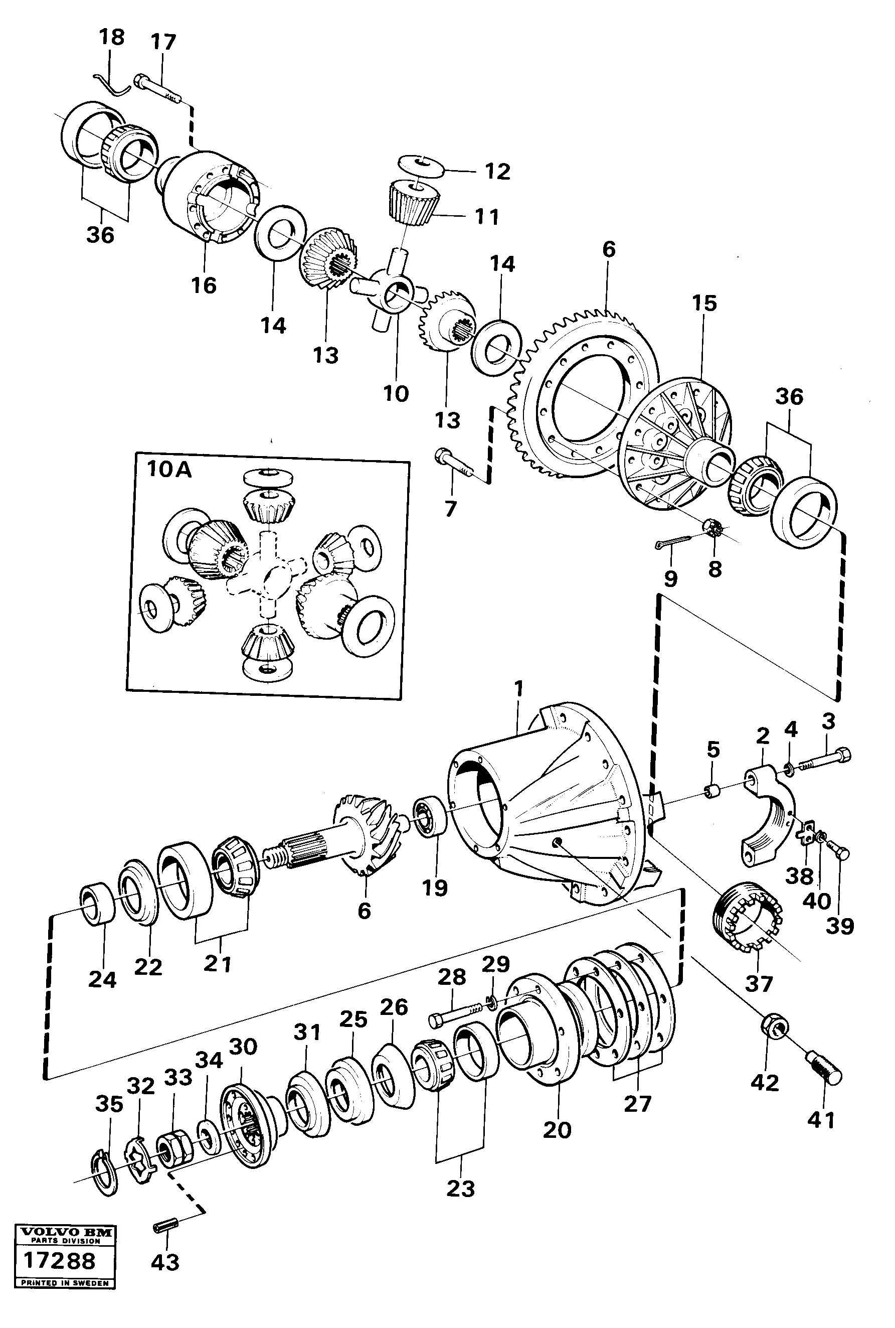 Схема запчастей Volvo 5350 5350 - 16959 Final gear 