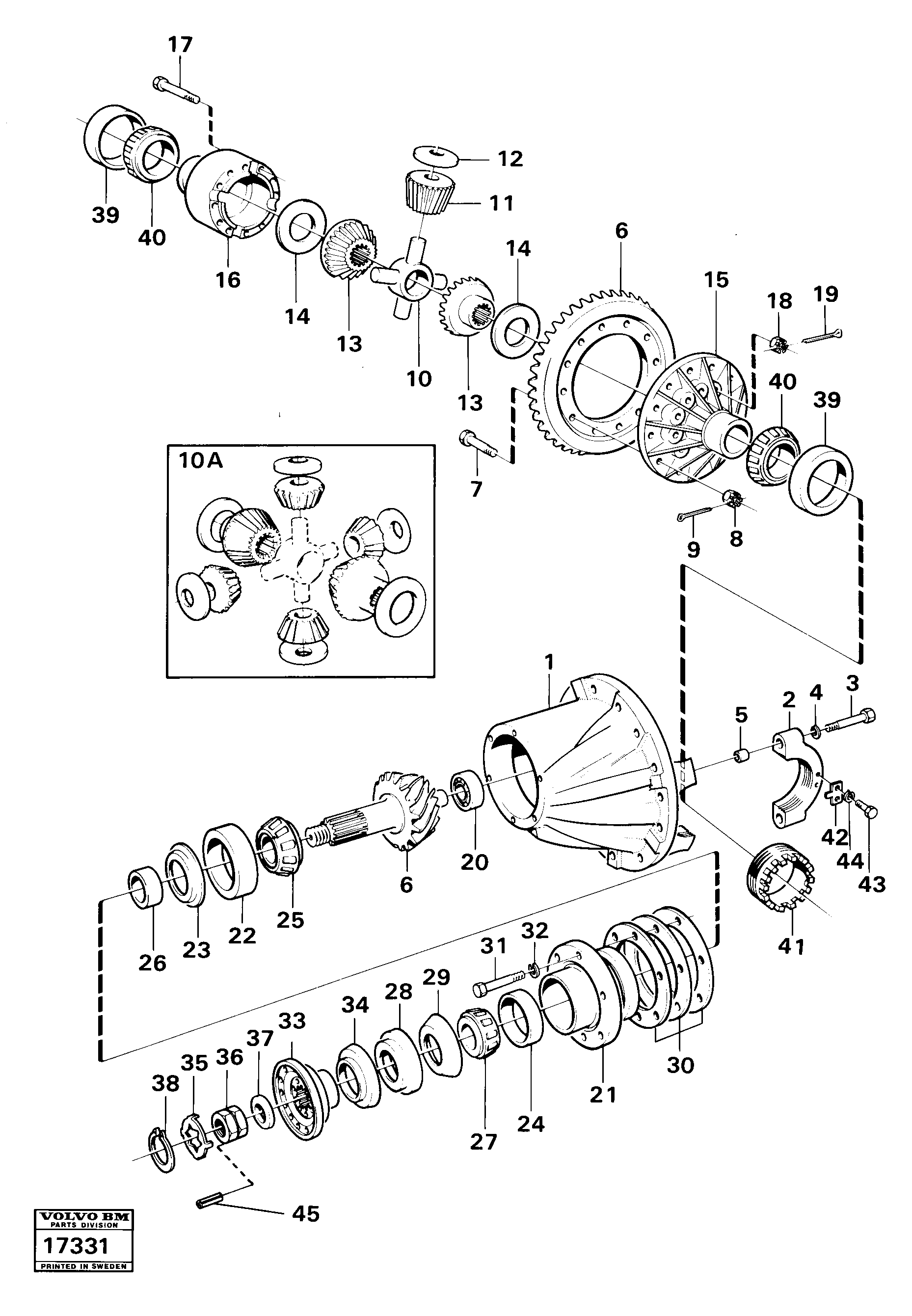 Схема запчастей Volvo 5350 5350 - 18500 Final gear 