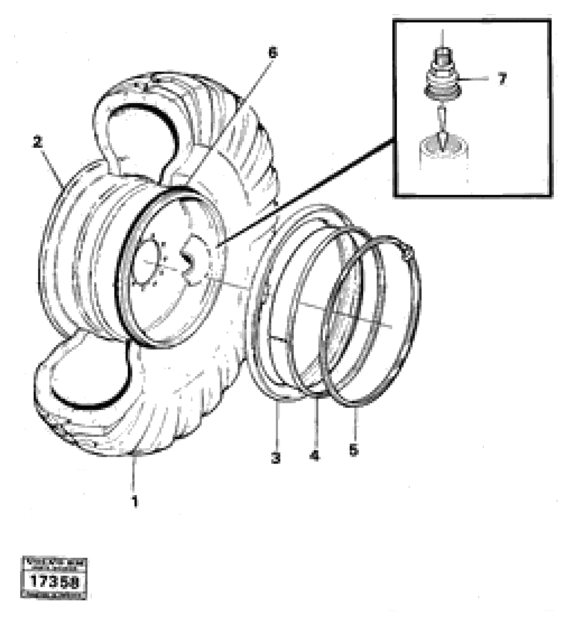 Схема запчастей Volvo 5350 5350 - 835 Wheel equipment 