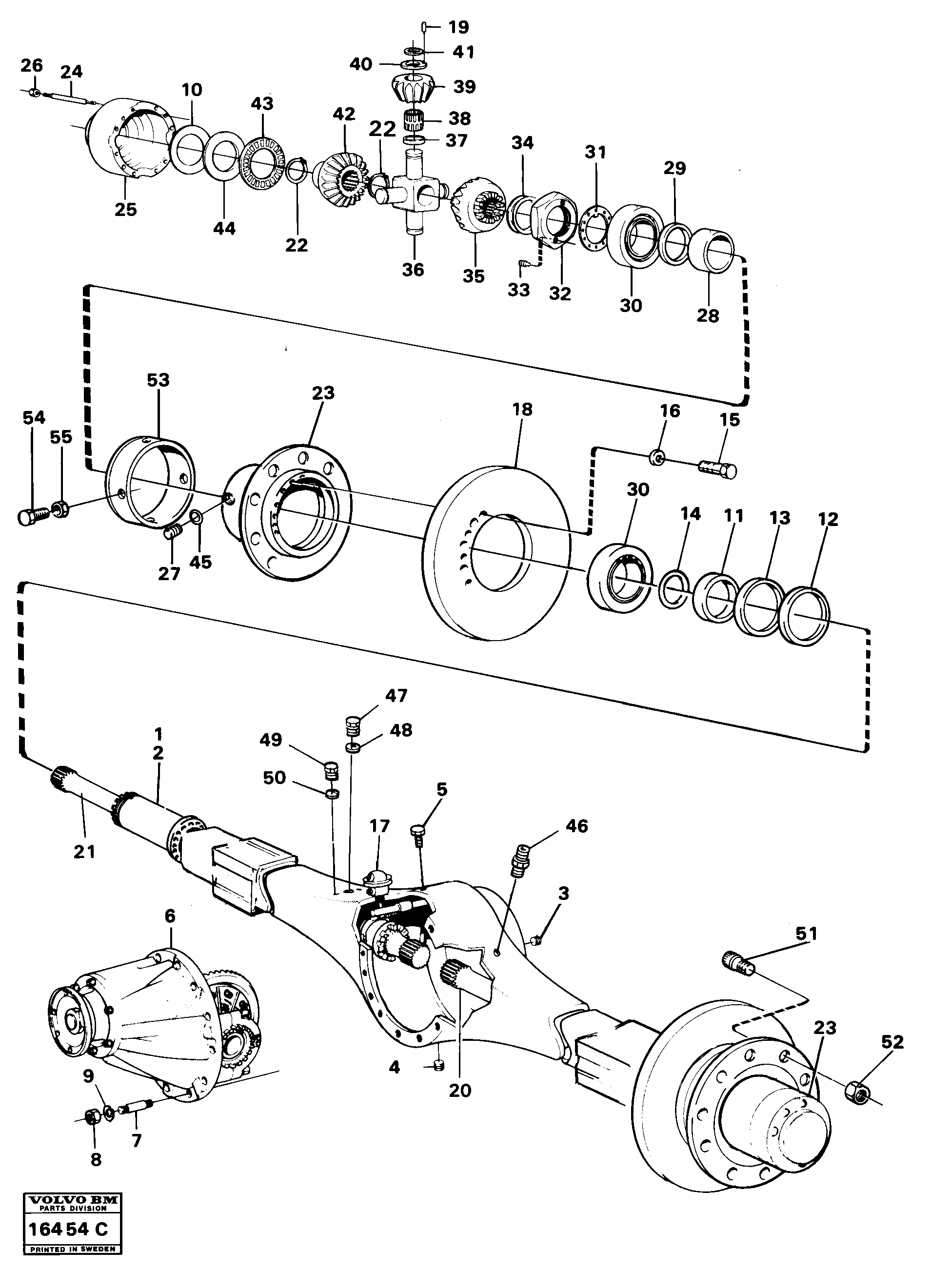 Схема запчастей Volvo 5350 5350 - 9350 Drive shafs 